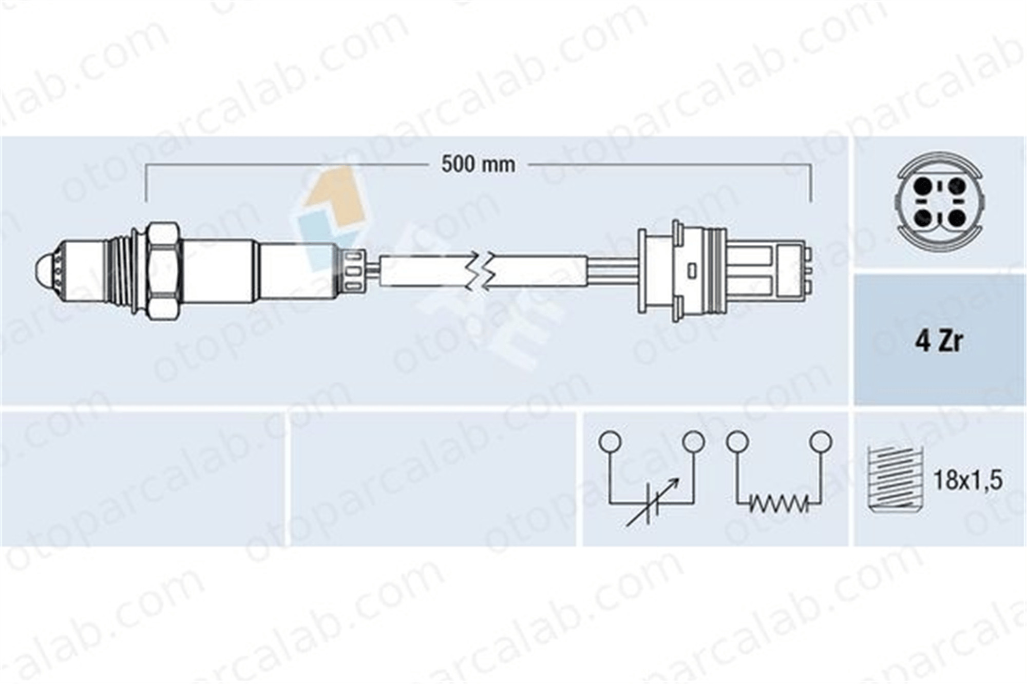 FAE 77273 Oksijen (Lambda) Sensörü MERCEDES-BENZ E-SERISI E-SERISI T-Model 5406217 000 540 62 17