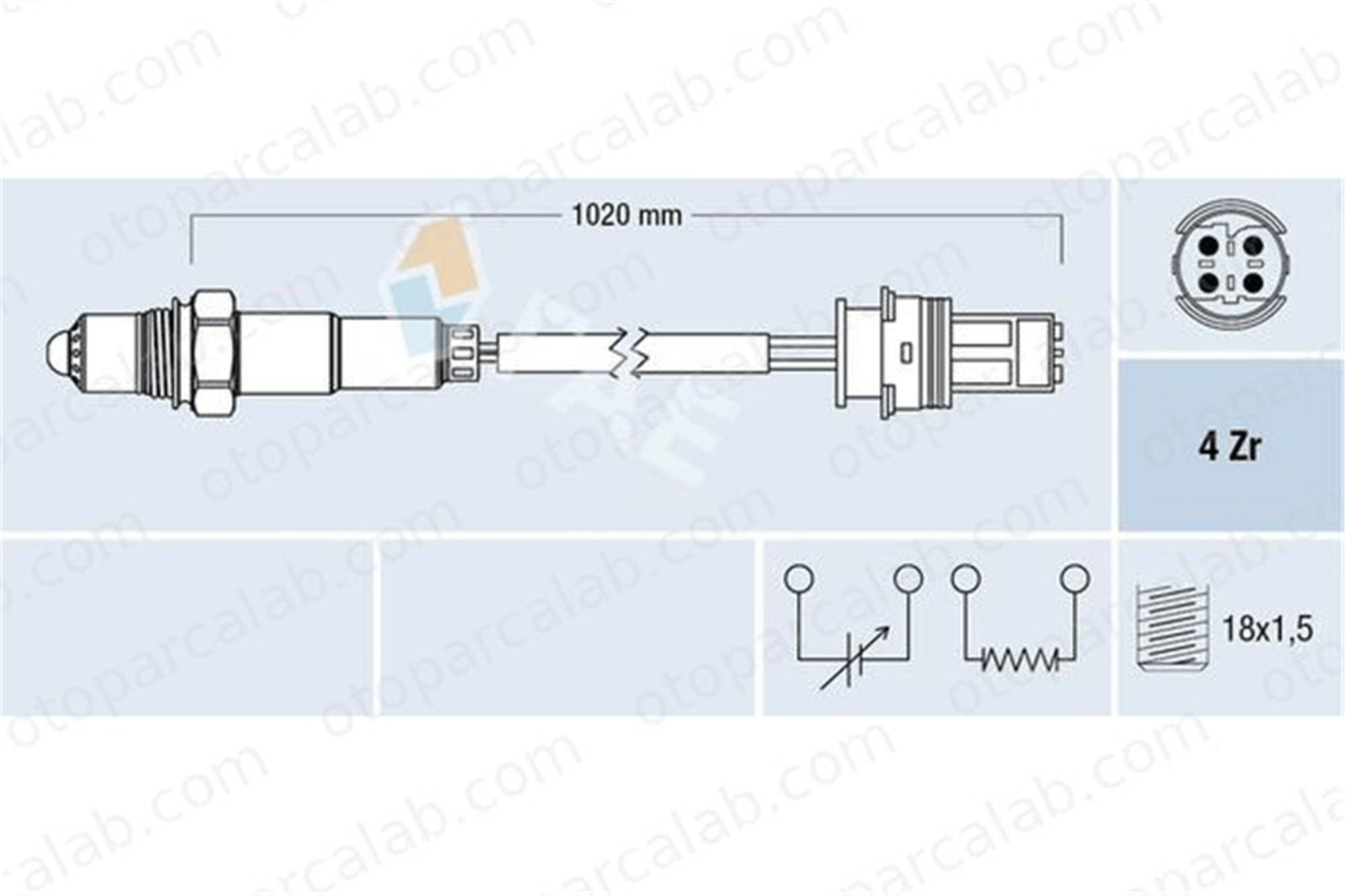 FAE 77277 Oksijen (Lambda) Sensörü BMW 3 Coupe 3 11781404697 11781406622