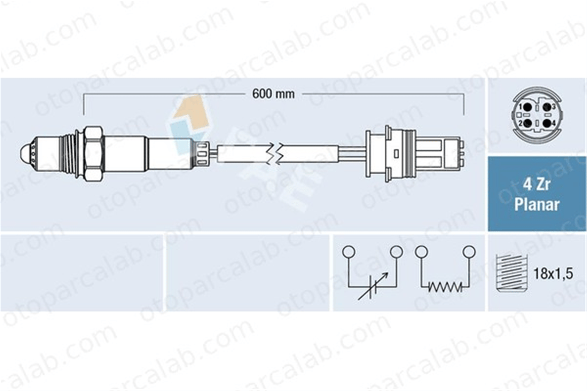 FAE 77279 Oksijen (Lambda) Sensörü BMW 5 Touring 5 11787512108 11787526262
