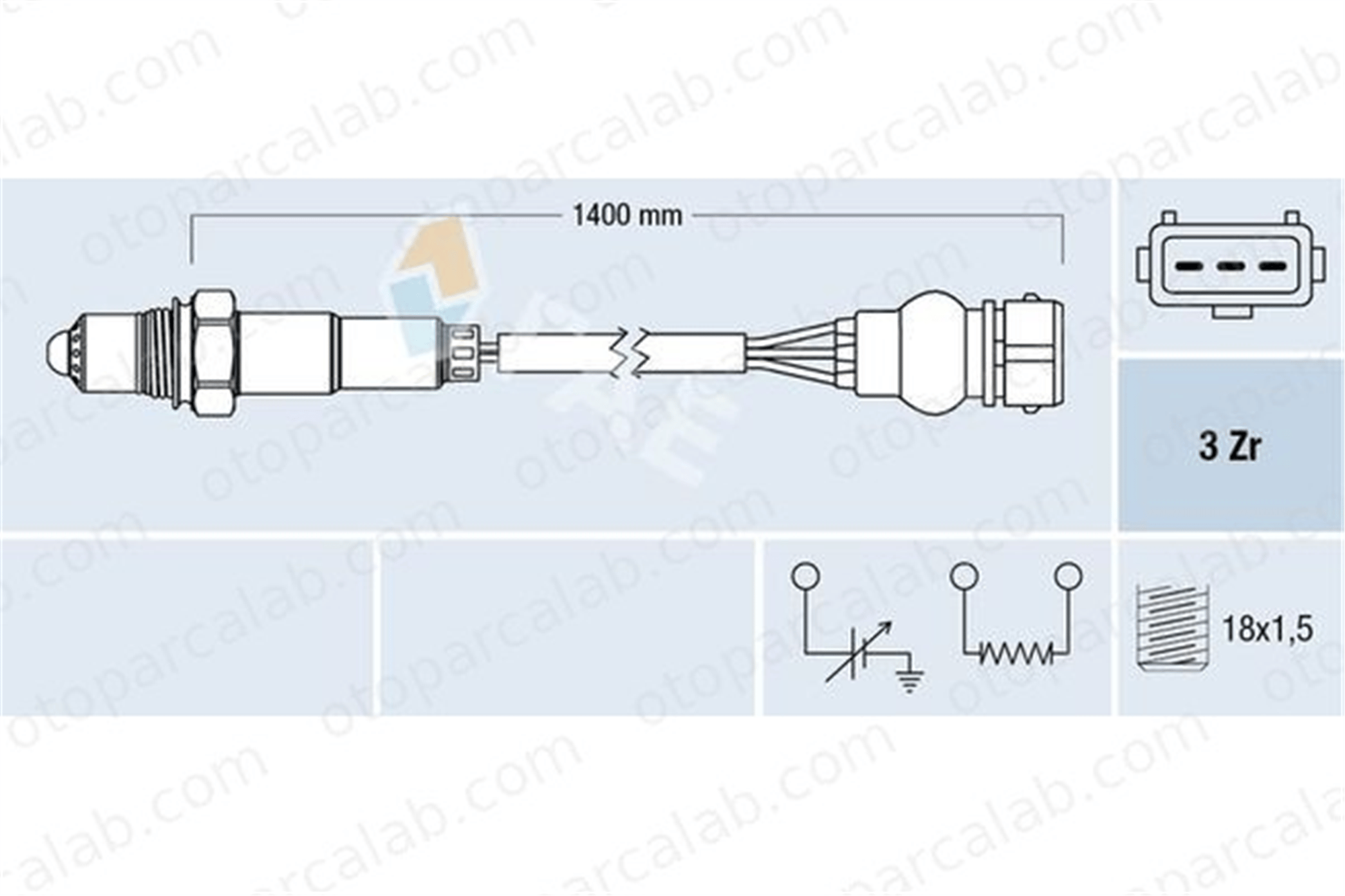 FAE 77317 Oksijen (Lambda) Sensörü VW GOLF II JETTA II 25172676 SG411