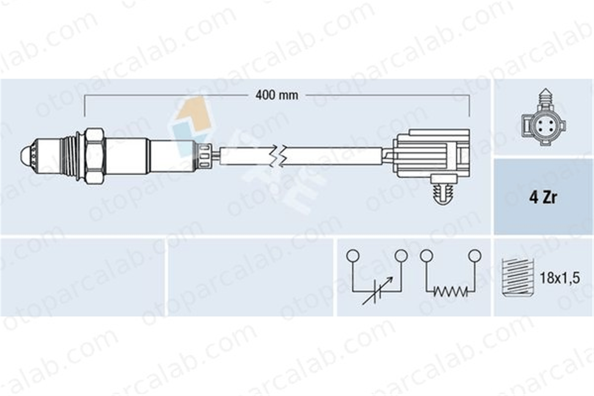 FAE 77325 Oksijen (Lambda) Sensörü JEEP GRAND CHEROKEE I PLYMOUTH VOYAGER / GRAND VOYAGER 4606555AA 04606555AA