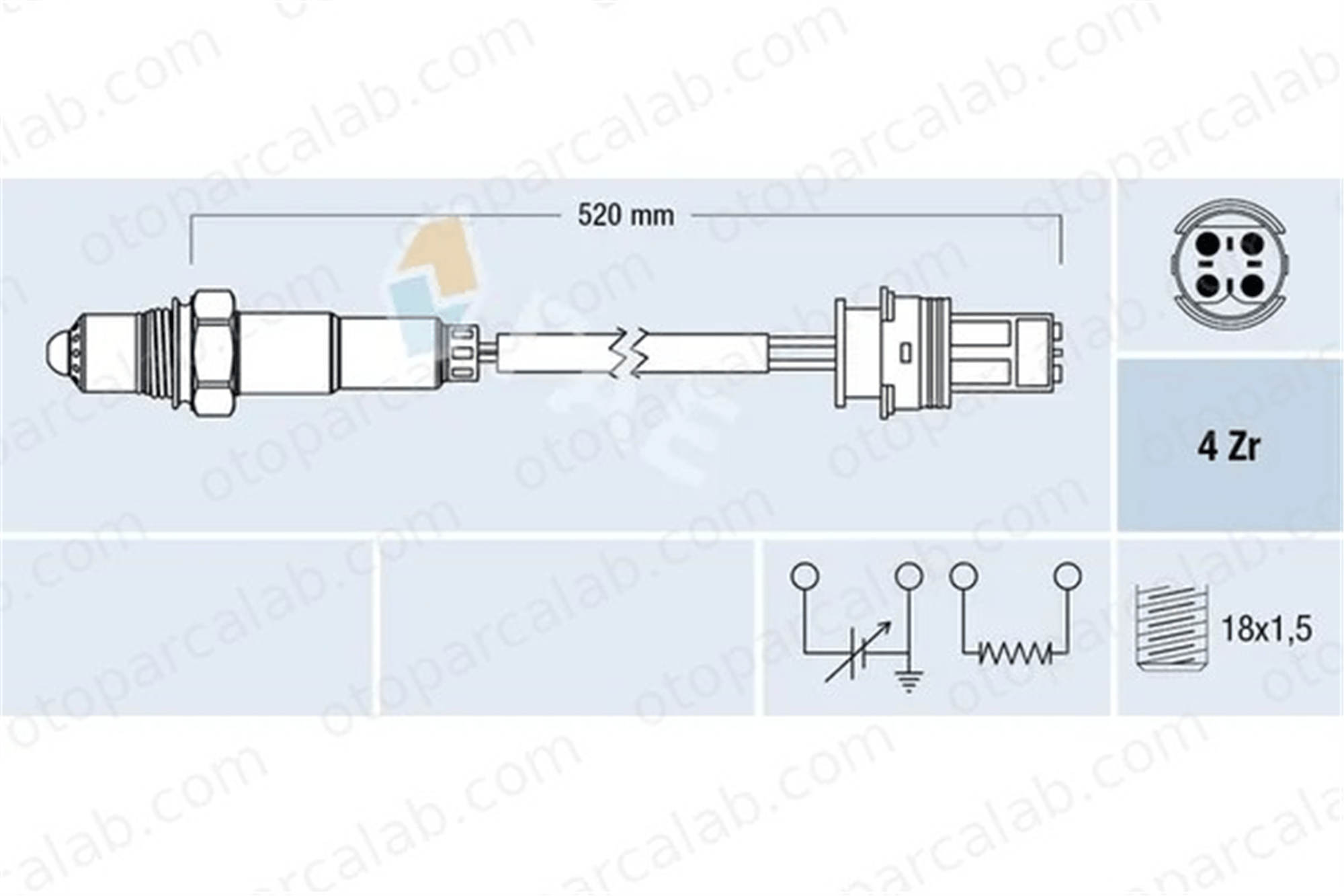 FAE 77335 Oksijen (Lambda) Sensörü MERCEDES-BENZ S-SERISI SL 5405717 000 540 57 17