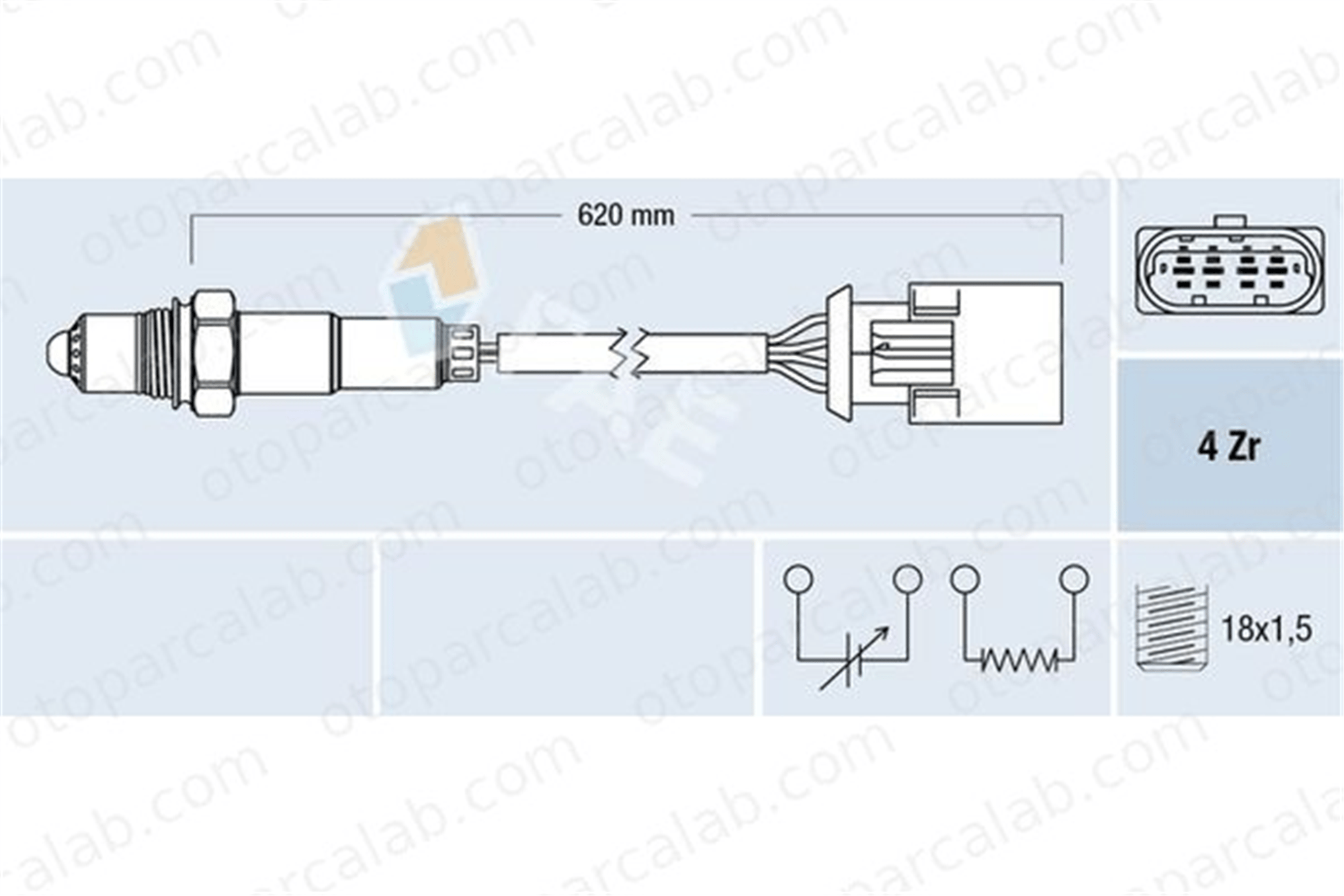 FAE 77396 Oksijen (Lambda) Sensörü ROVER 75 MINI MINI 11780872674 872674