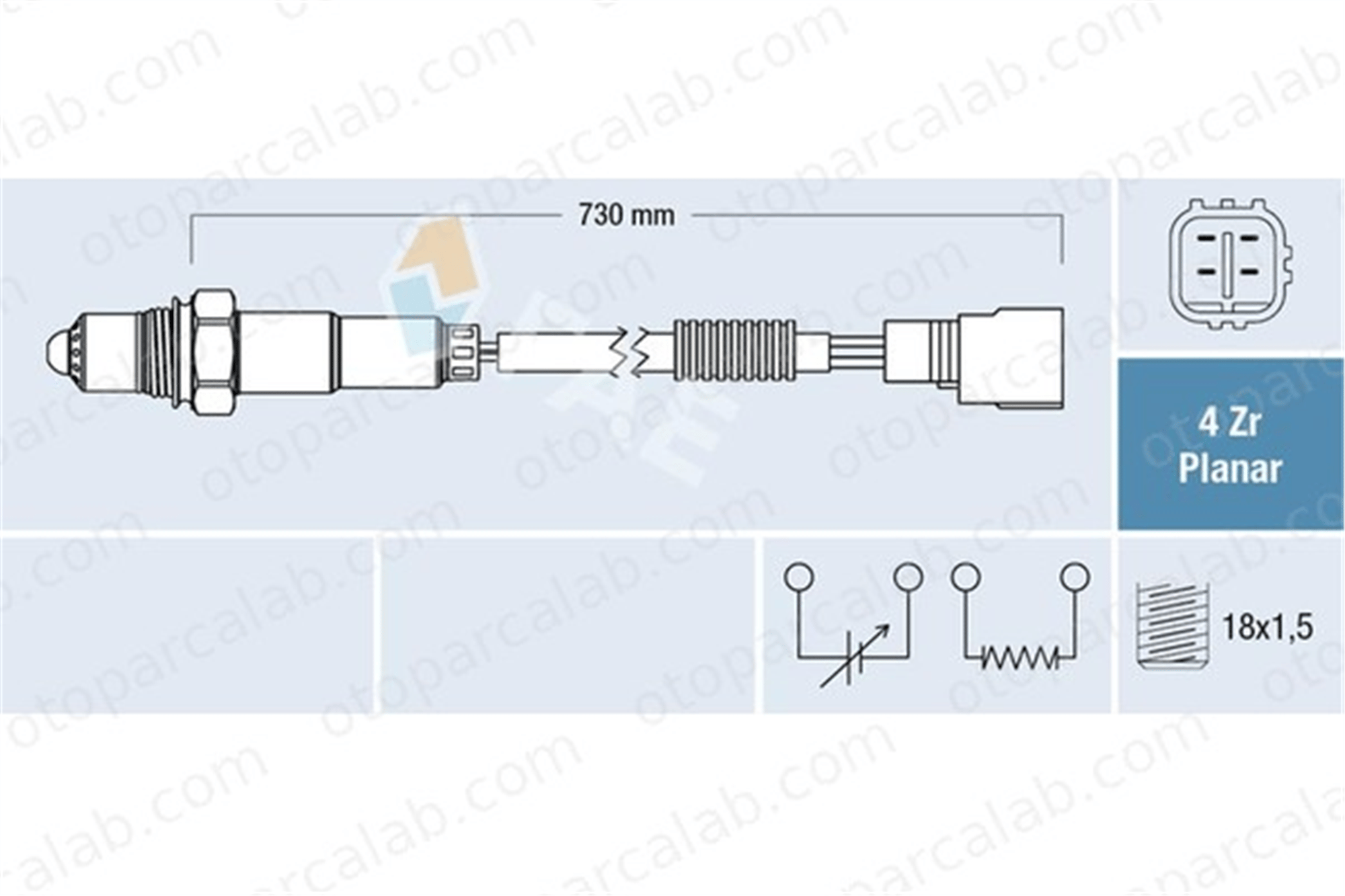 FAE 77423 Oksijen (Lambda) Sensörü TOYOTA YARIS 894650D130