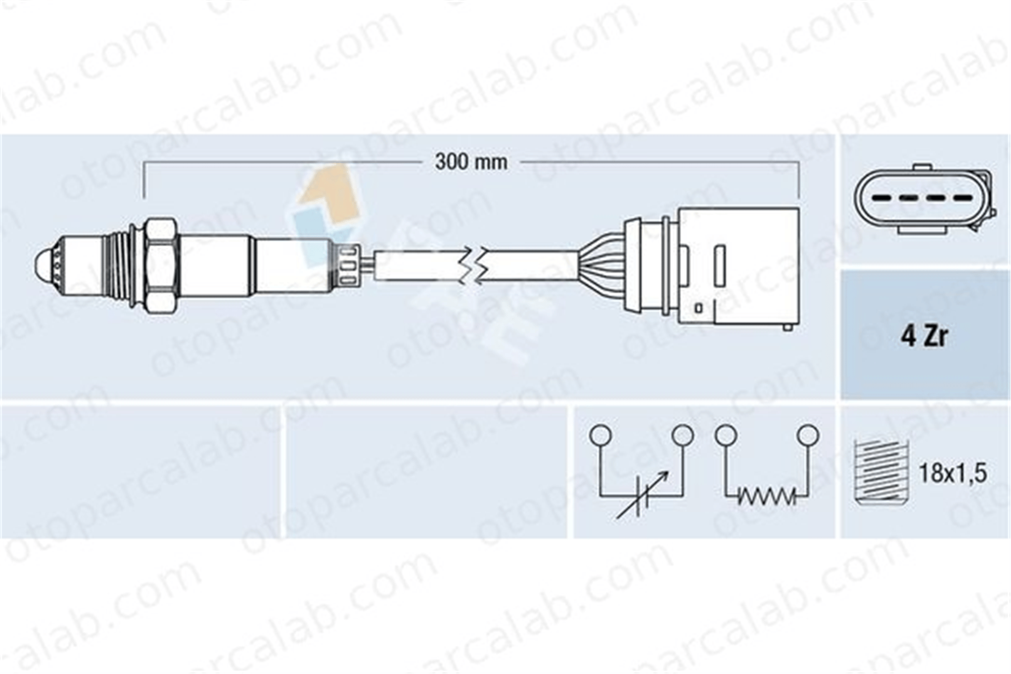FAE 77435 Oksijen (Lambda) Sensörü VW FOX Hatchback POLO 3D906265A 03D 906 265 A