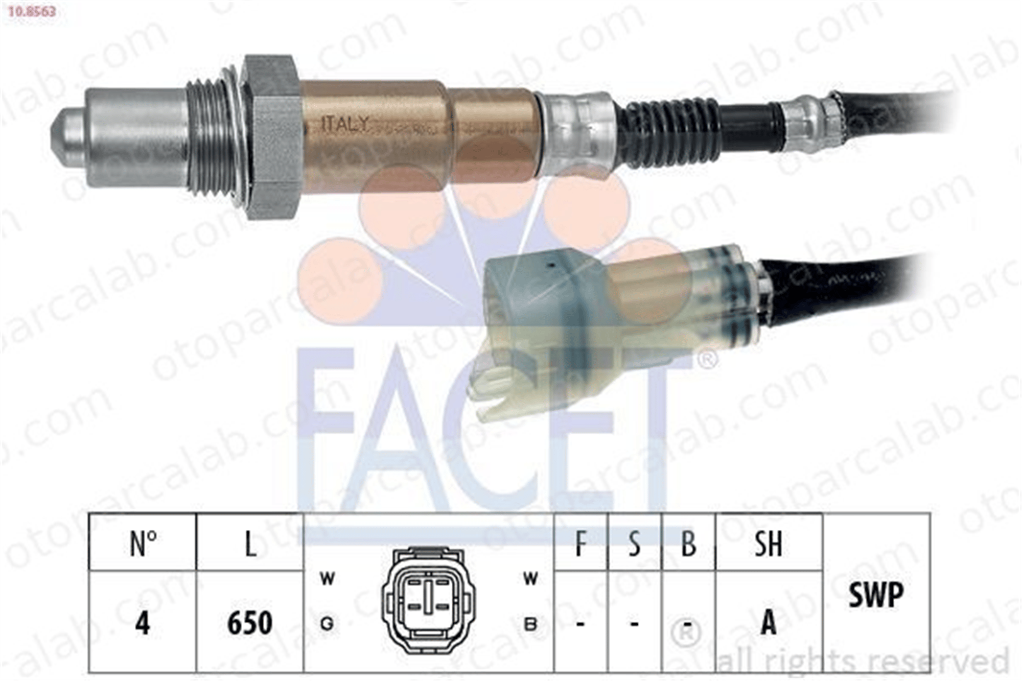 FAE 77500 Oksijen (Lambda) Sensörü SUZUKI IGNIS II SWIFT III 1821362J12 1821363J12