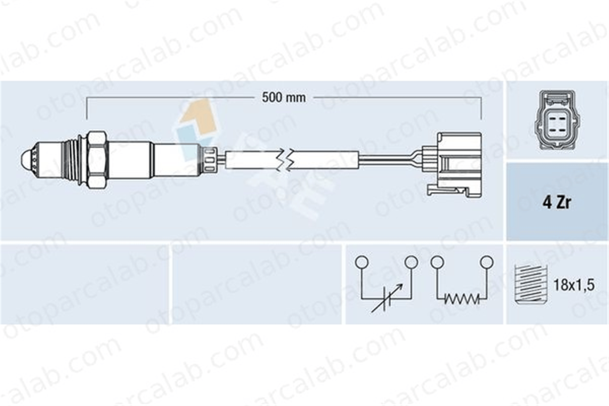 FAE 77501 Oksijen (Lambda) Sensörü CHRYSLER 300C Touring 300C 56029050AA