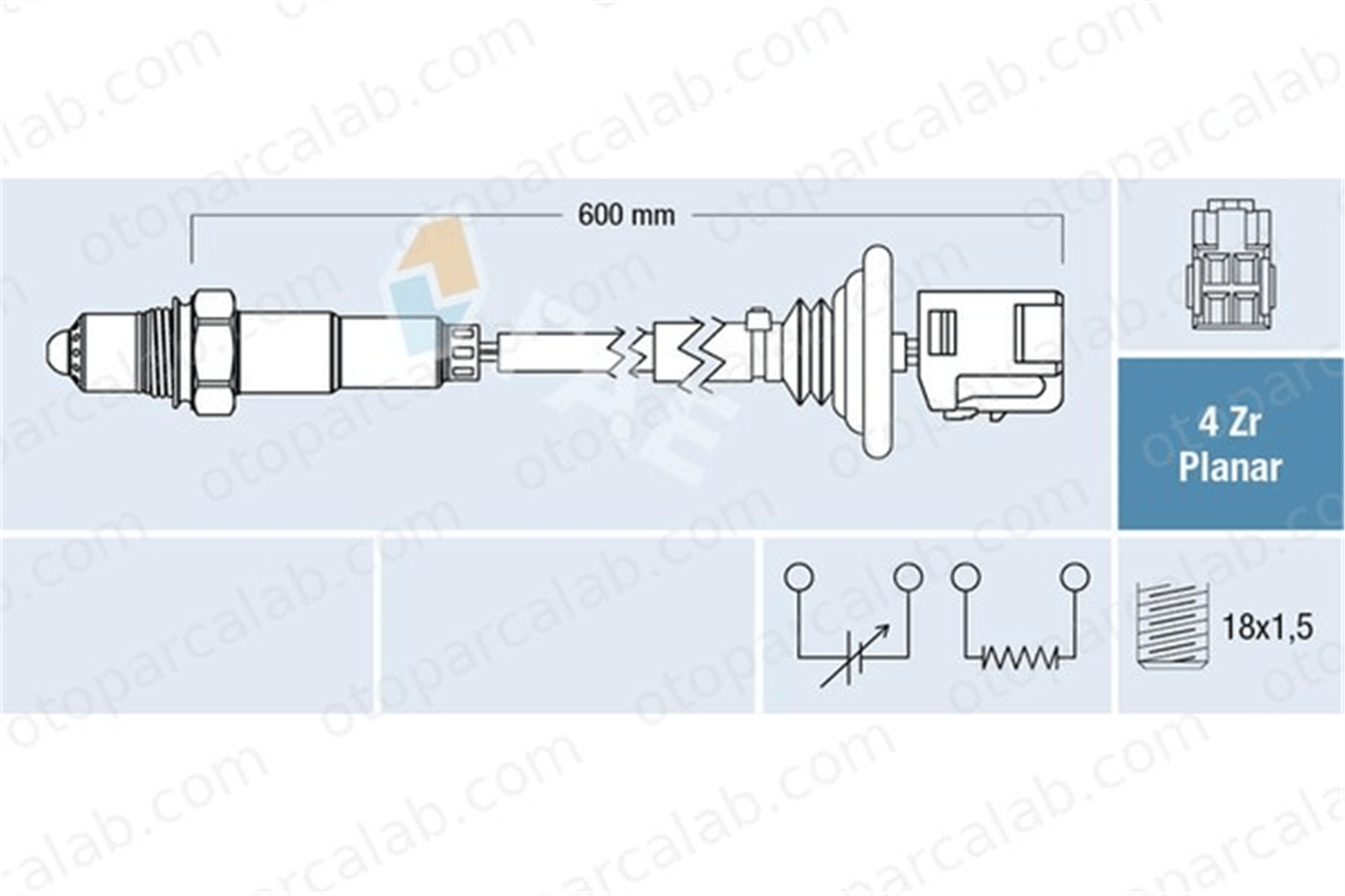 FAE 77521 Oksijen (Lambda) Sensörü TOYOTA COROLLA Verso COROLLA 8946502080 8946502090