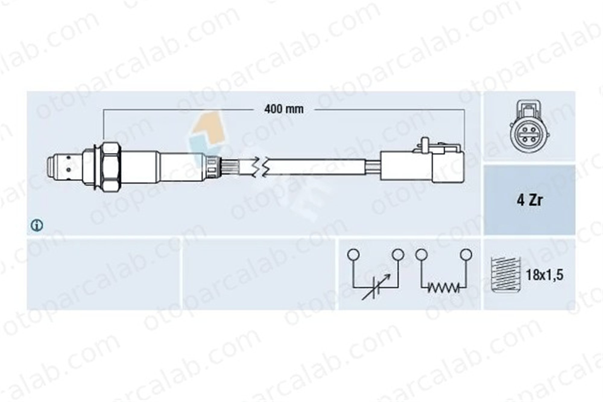 FAE 77578 Oksijen (Lambda) Sensörü FORD FIESTA V KA 8F9A9Y460GA 1471423