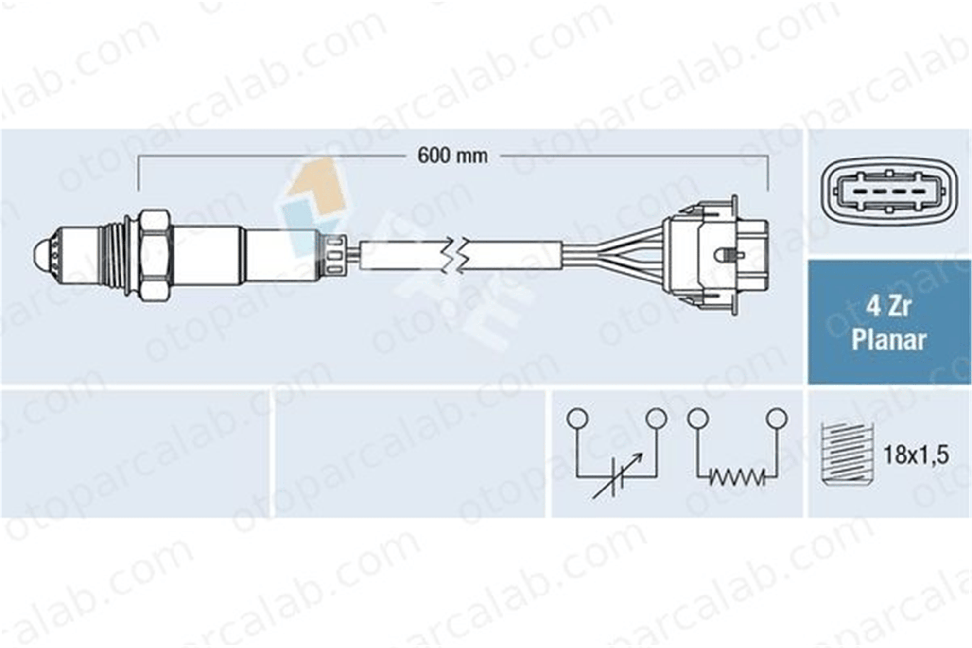 FAE 77613 Oksijen (Lambda) Sensörü PORSCHE 911 911 Cabrio 99660613800 99660613801