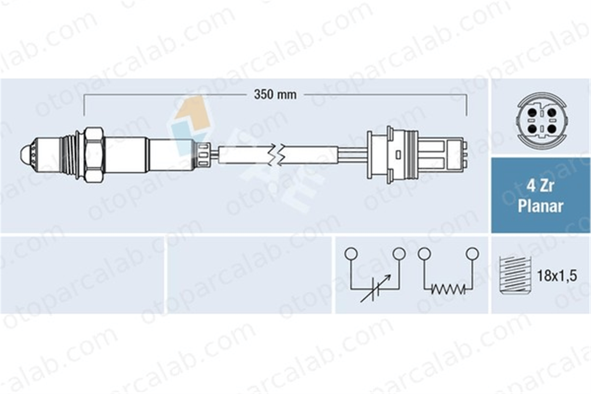 FAE 77632 Oksijen (Lambda) Sensörü BMW 1 1 Cabrio 11787570480 757048001