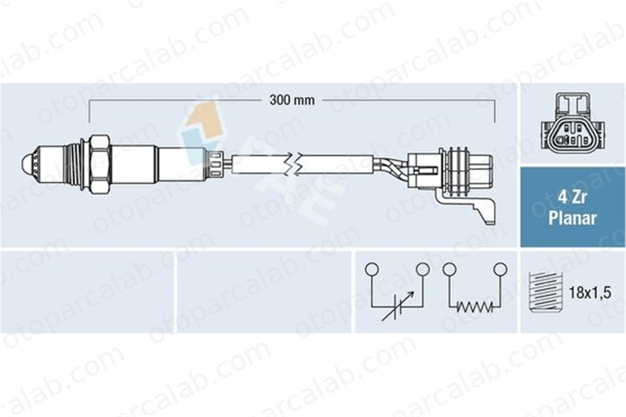 FAE 77664 Oksijen (Lambda) Sensörü OPEL ANTARA A CHEVROLET CAPTIVA 12634061 55572216