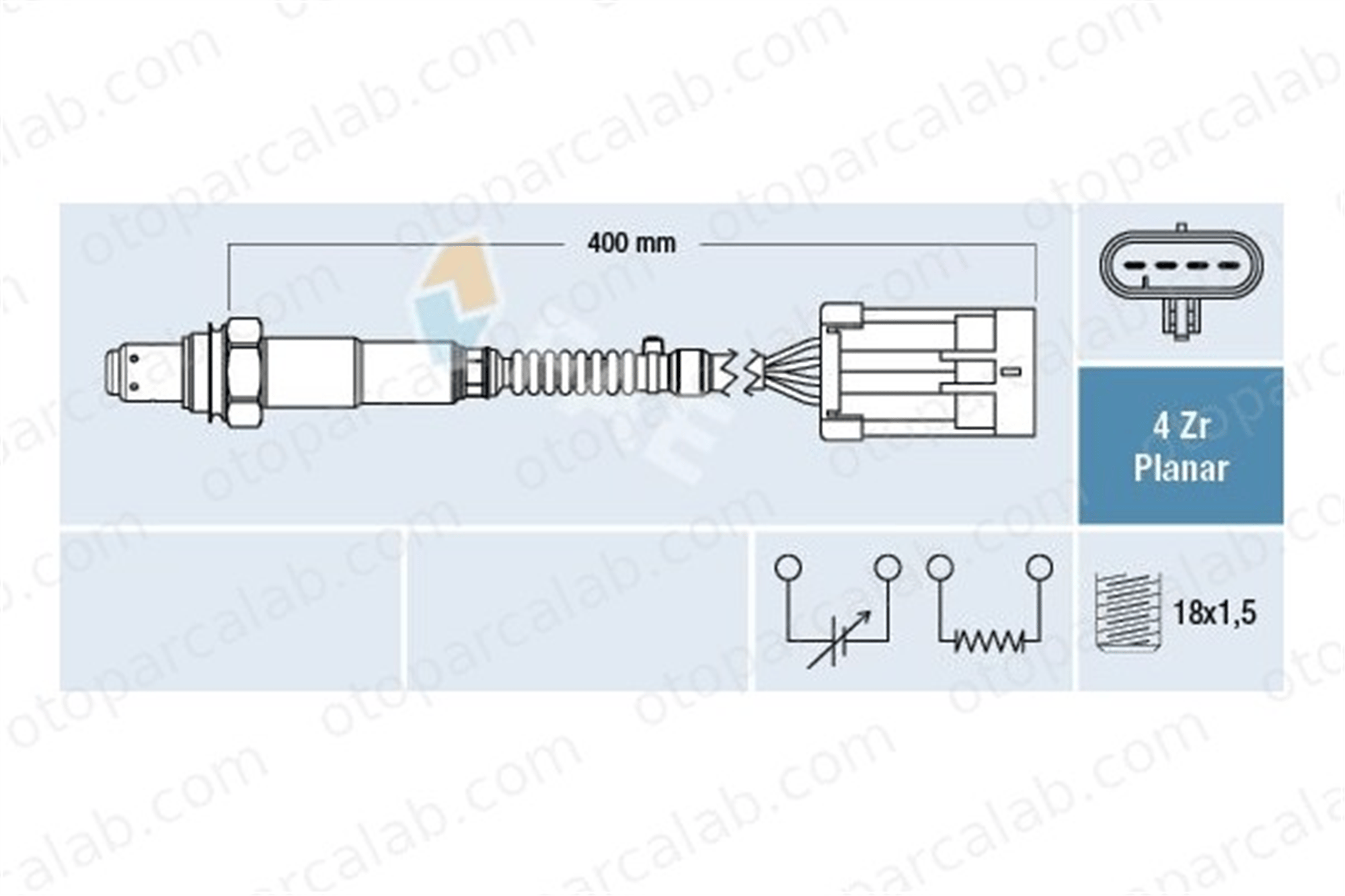 FAE 77678 Oksijen (Lambda) Sensörü CHEVROLET AVEO / KALOS Hatchback AVEO / KALOS Sedan 96394004 96394003