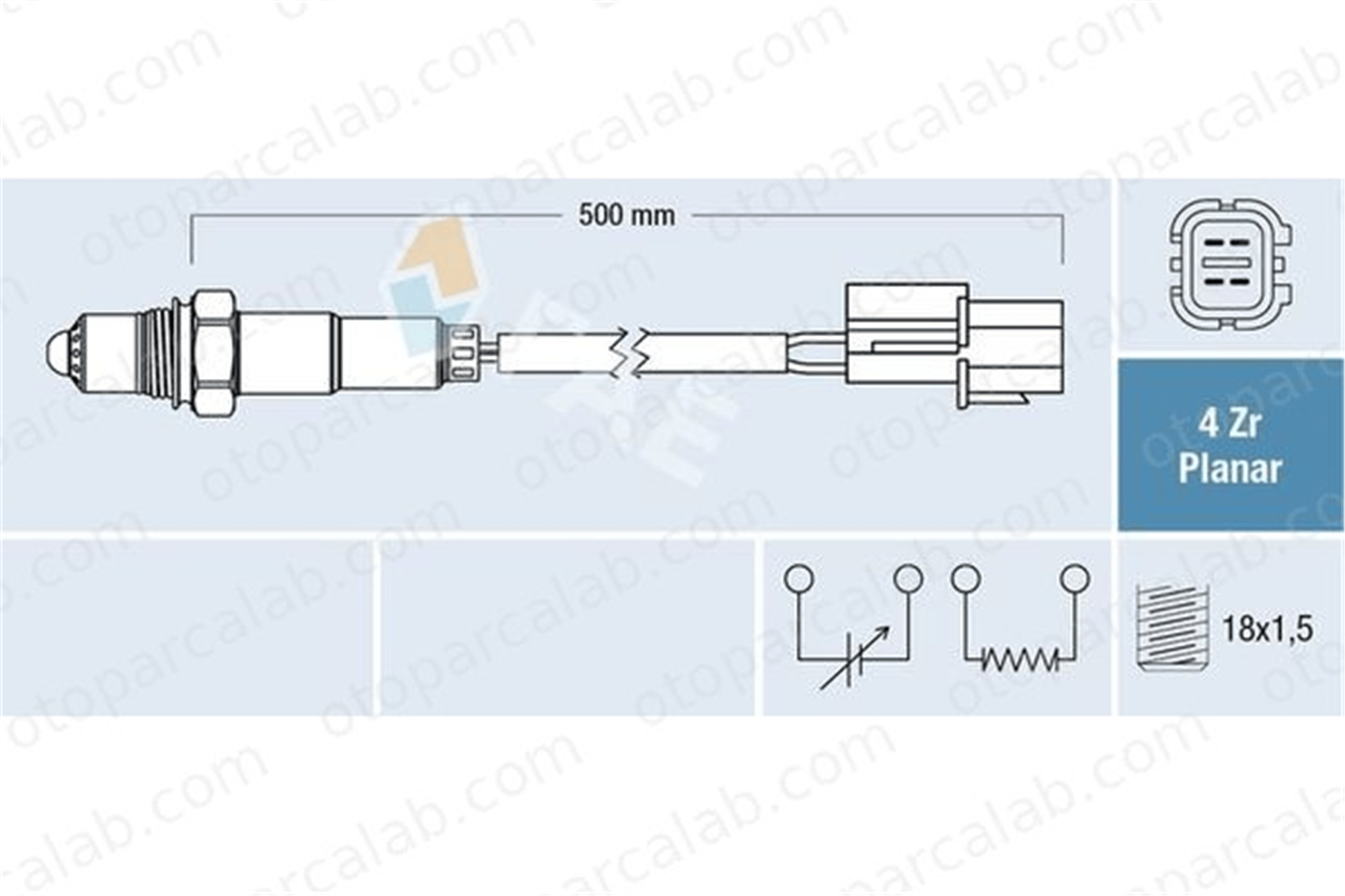 FAE 77680 Oksijen (Lambda) Sensörü KIA RIO III HYUNDAI i20 I 3921003030