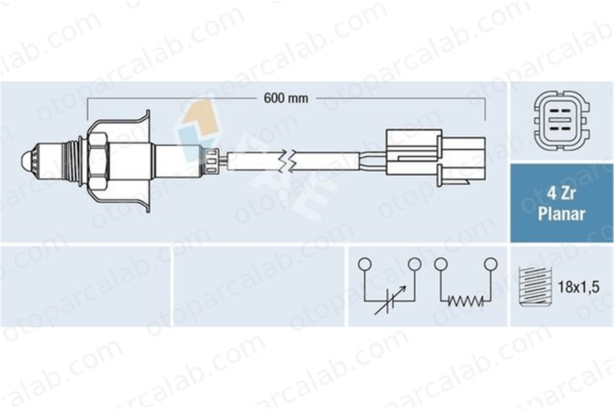 FAE 77696 Oksijen (Lambda) Sensörü HYUNDAI i20 II i20 II Coupe 3921003050
