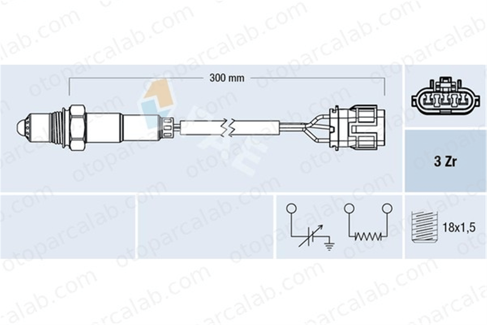 FAE 77710 Oksijen (Lambda) Sensörü HYUNDAI ACCENT I ACCENT Sedan 3921022017 3921022040