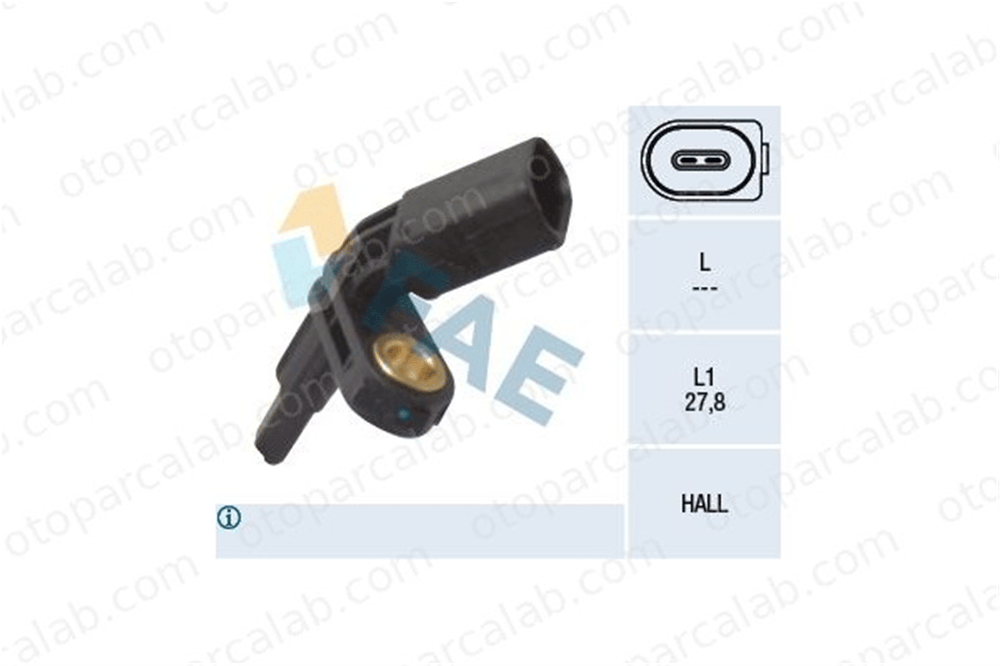 FAE 78012 Abs Sensörü Ön Sol AUDI A3 Sportback A3 7H0927803 WHT003857