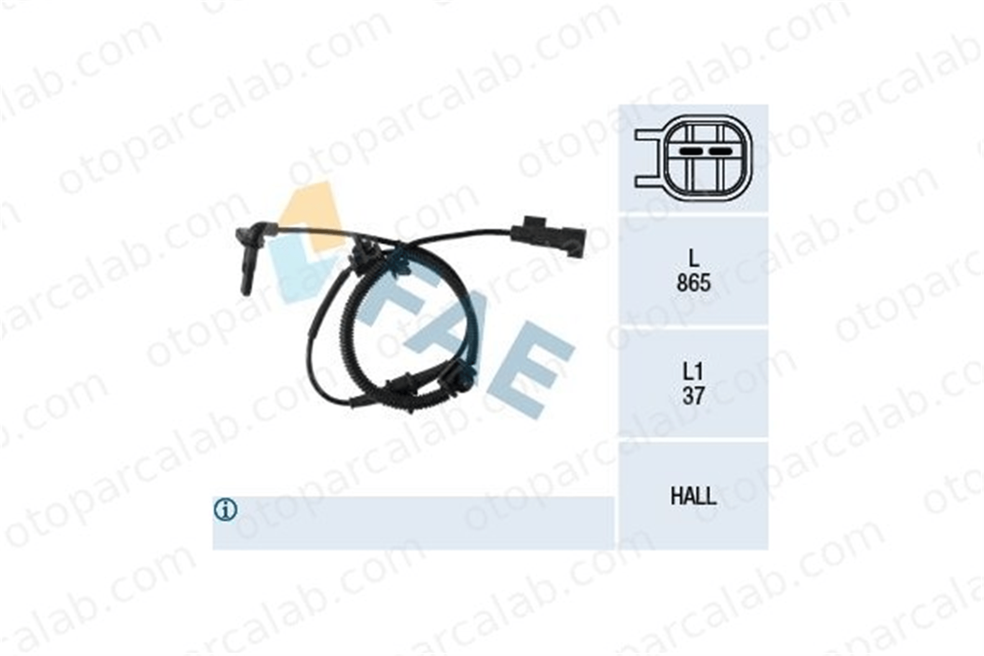 FAE 78111 Abs Sensörü Ön Sağ veya Sol OPEL ASTRA J ASTRA J Sports Tourer 1247004 12842463