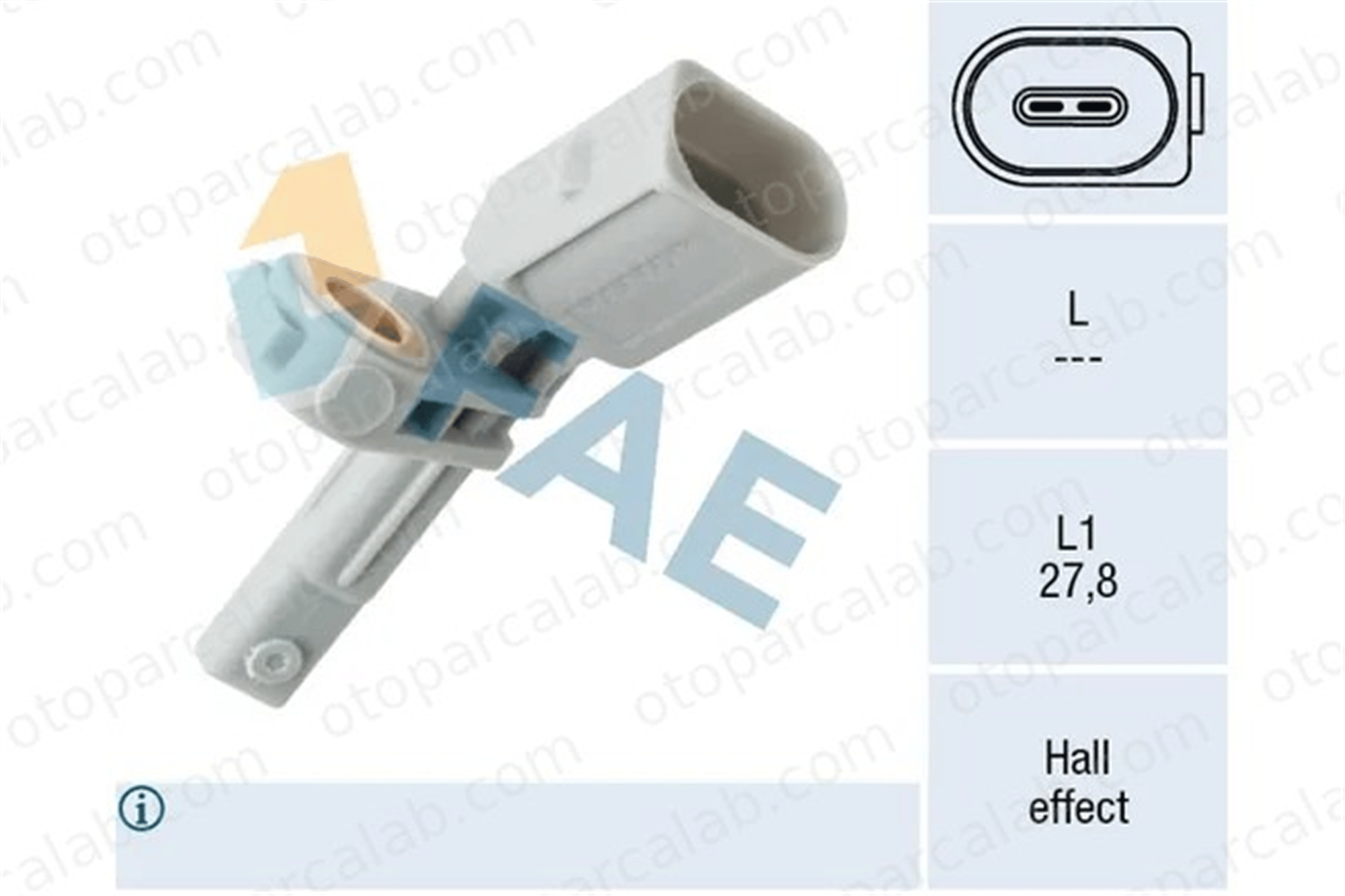 FAE 78141 Abs Sensörü Arka Sol VW TIGUAN AUDI Q3 7L0927807A 7L0927807B