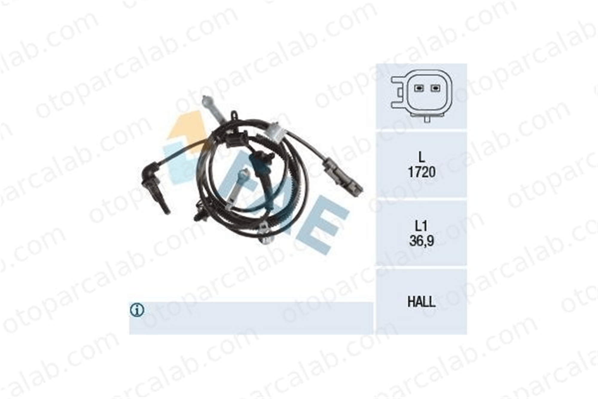FAE 78239 Abs Sensörü Arka Sağ OPEL INSIGNIA A INSIGNIA A Sedan 23497012 22785576