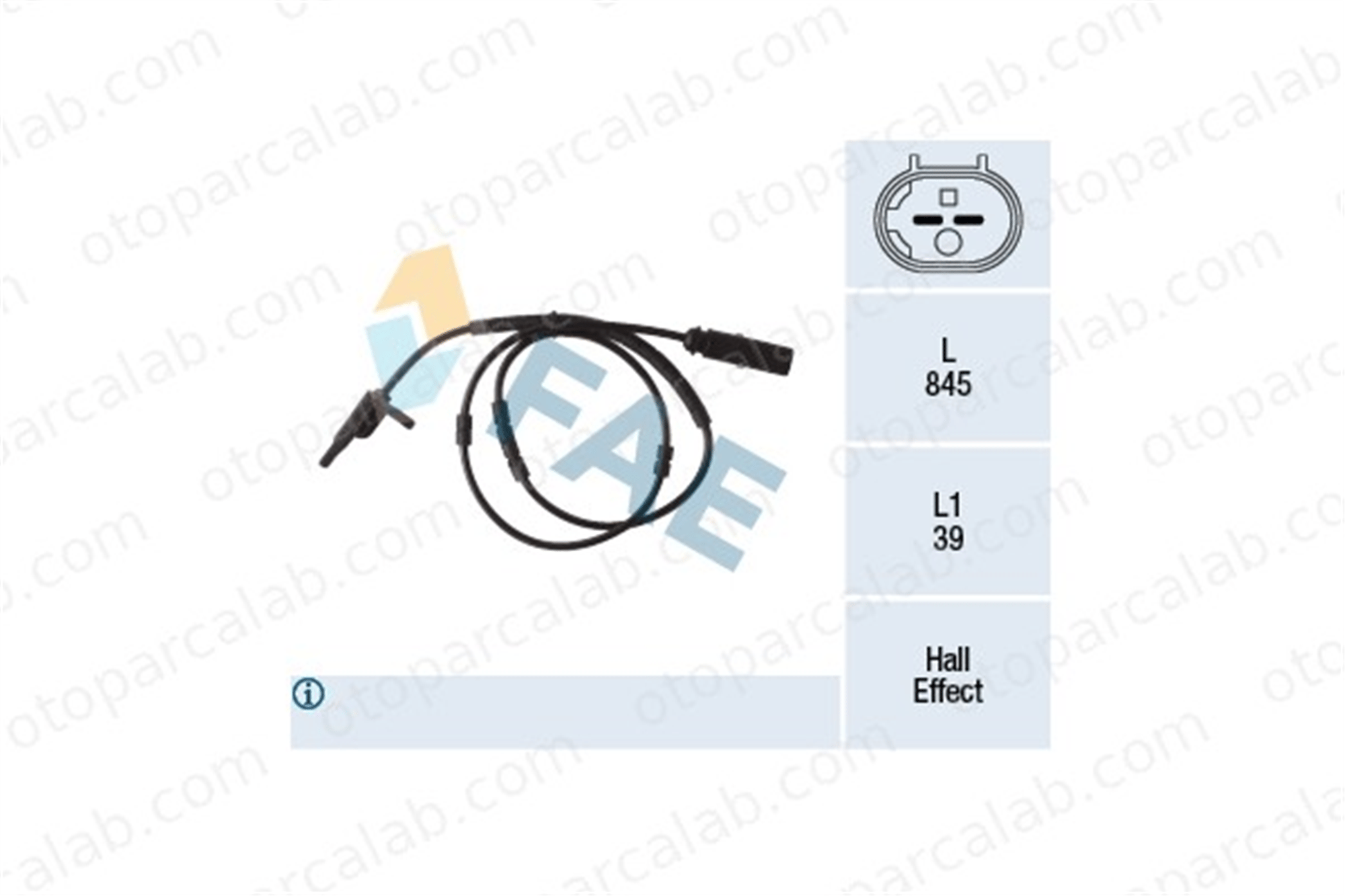 FAE 78292 Abs Sensörü Arka Sağ veya Sol BMW 1 3 34526791225 34526884421