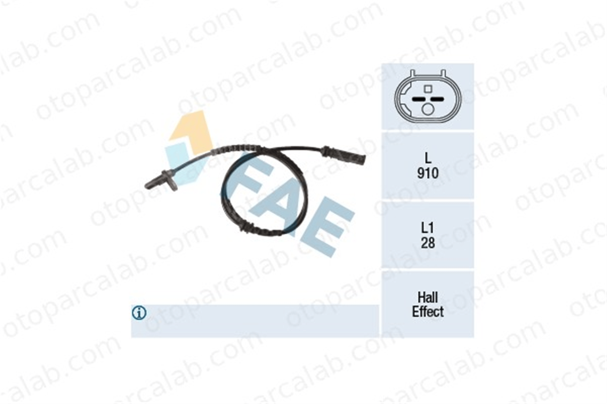 FAE 78336 Abs Sensörü Ön Sağ veya Sol BMW 5 5 Touring 34526784902