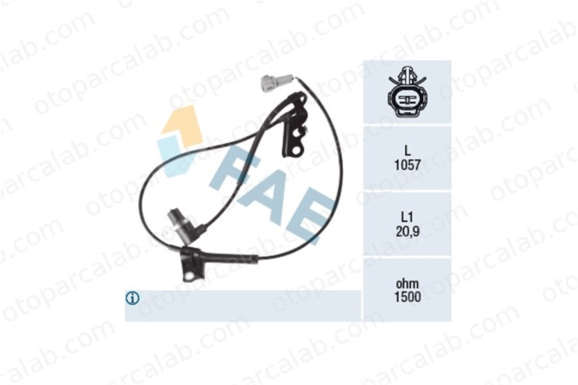 FAE 78419 Abs Sensörü Ön Sağ TOYOTA AVENSIS AVENSIS Sedan 89542 8954202040