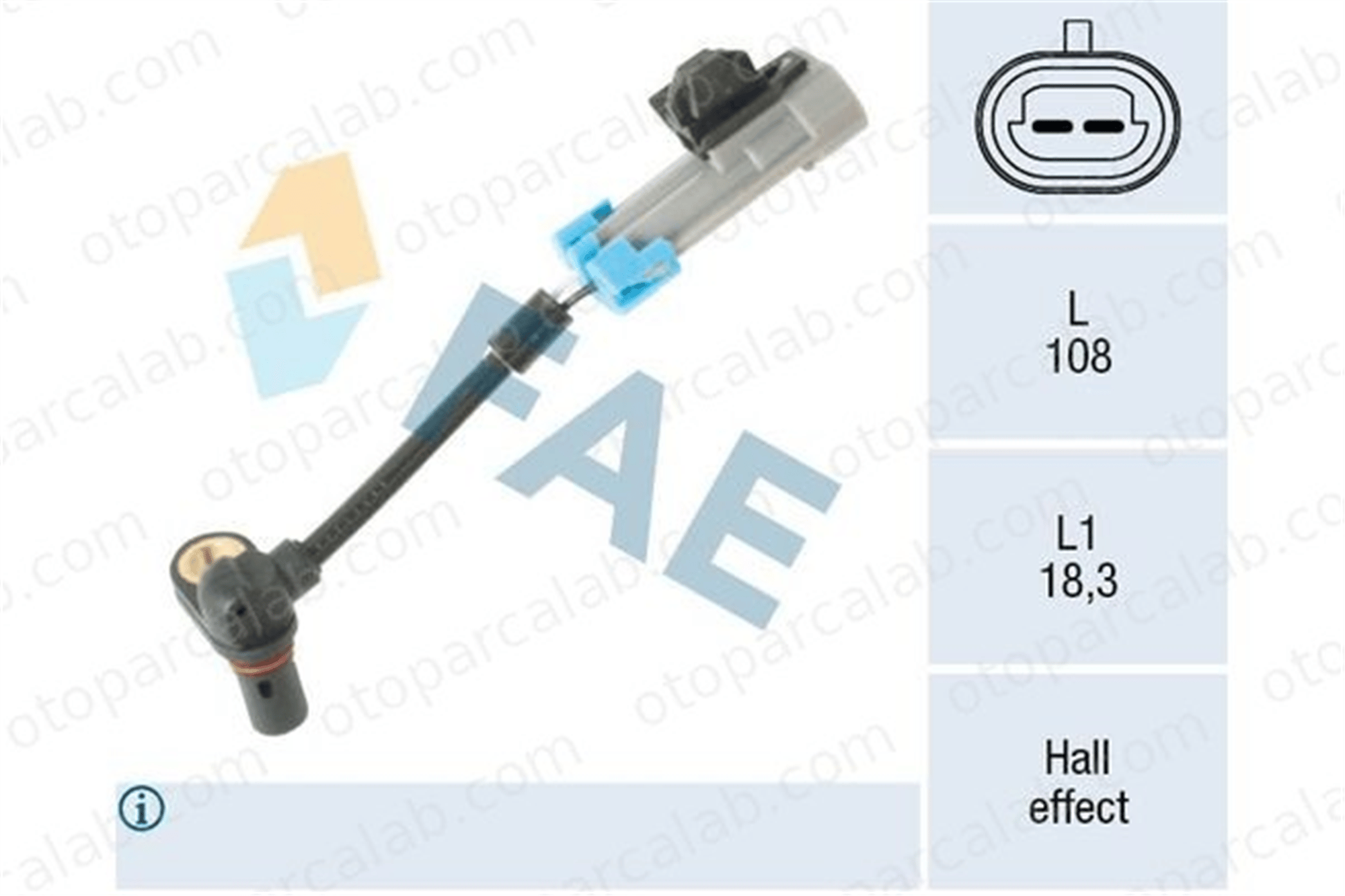 FAE 78663 Abs Sensörü Ön Sağ veya Sol OPEL ANTARA A CHEVROLET CAPTIVA 96626078 19256115