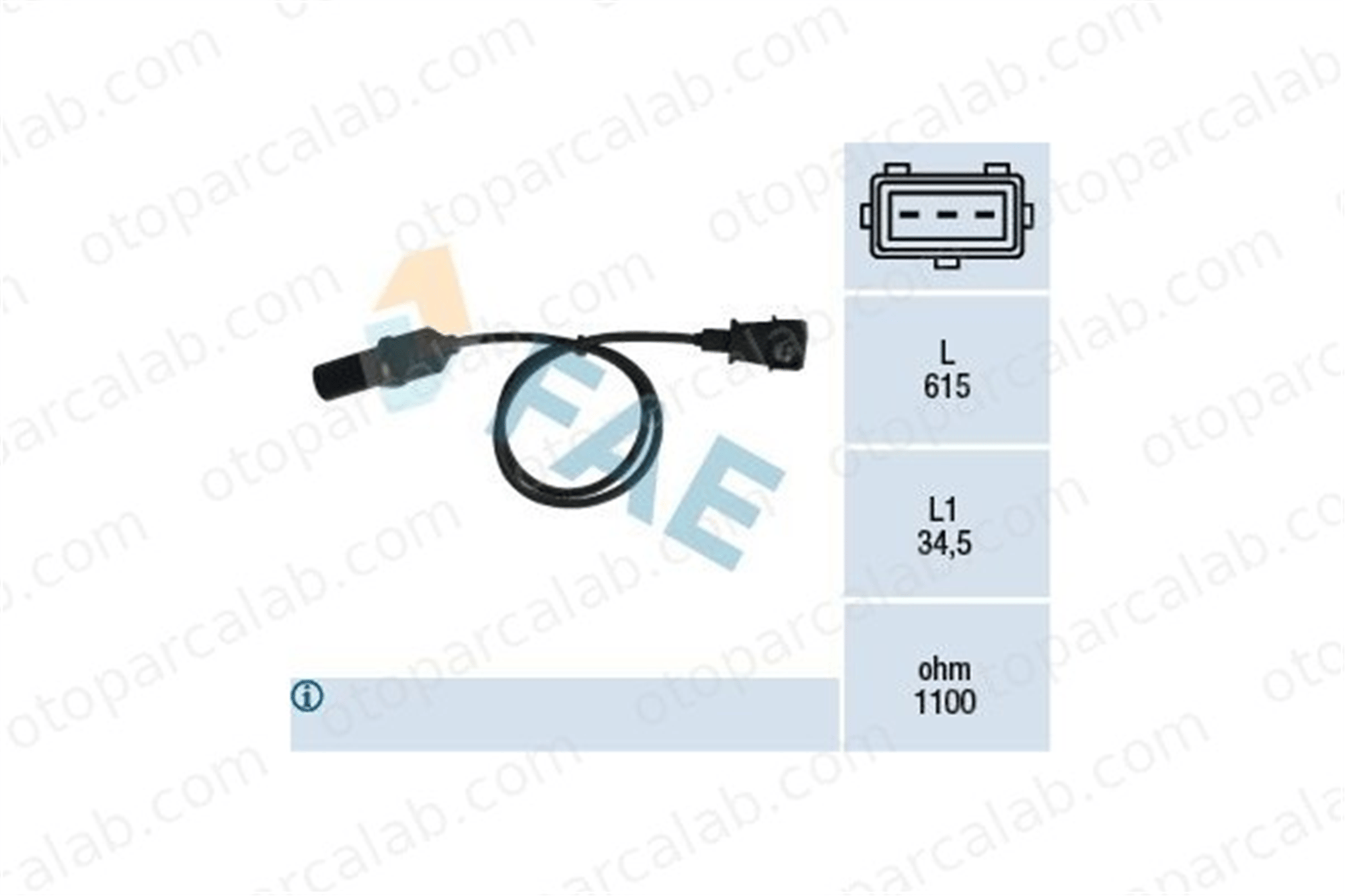 FAE 79005 Krank Sensörü FIAT PUNTO PUNTO Cabrio 55189517 7777960