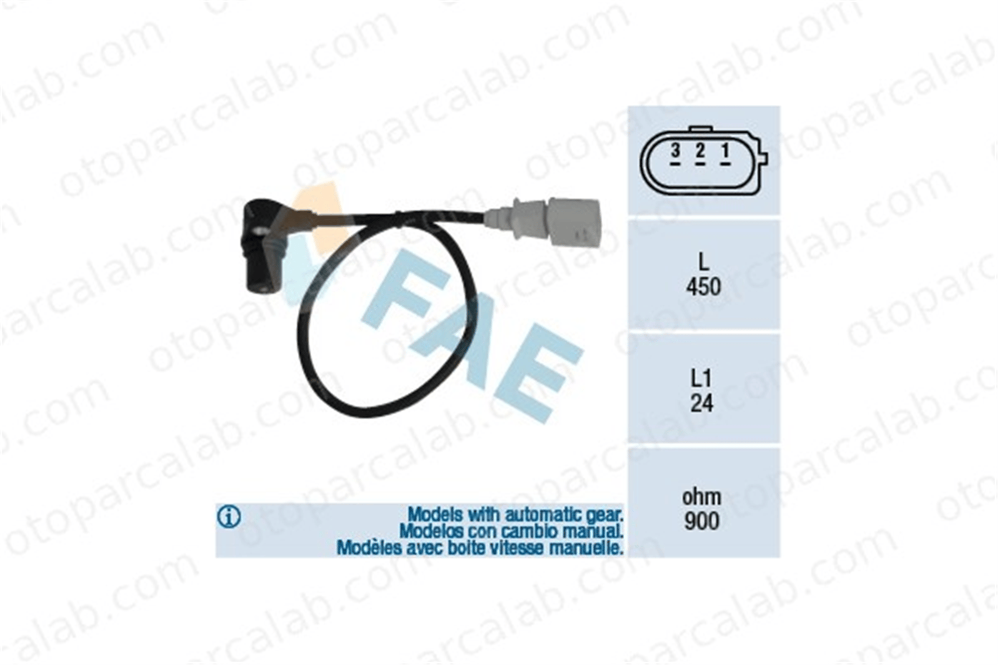 FAE 79055 Krank Sensörü AUDI A6 C5 Avant A6 C5 78906433B 078906433B
