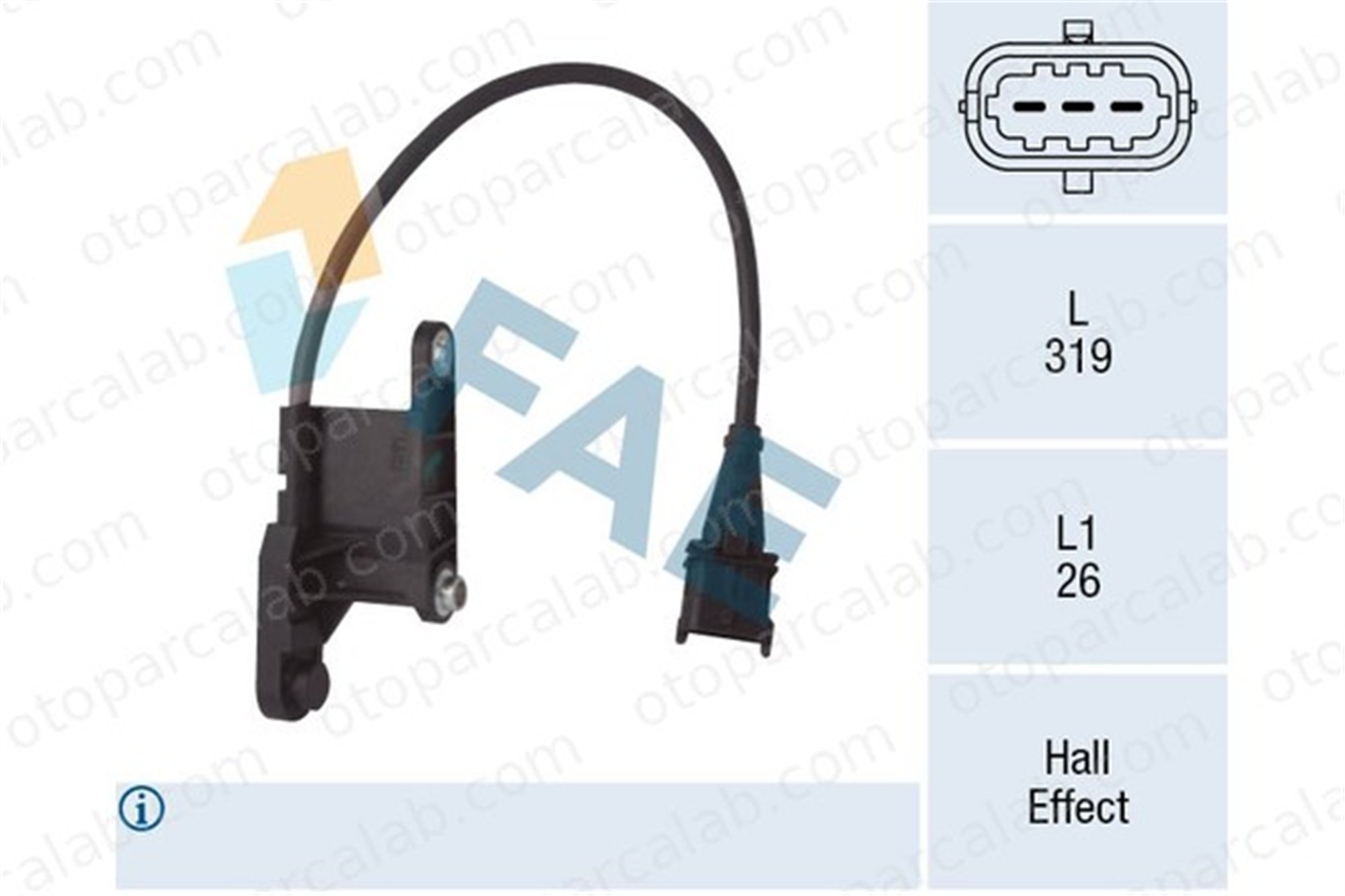 FAE 79121 Eksantrik Devir Sensörü OPEL ASTRA G Station wagon COMBO Kasa/büyük limuzin 1238937 10456585