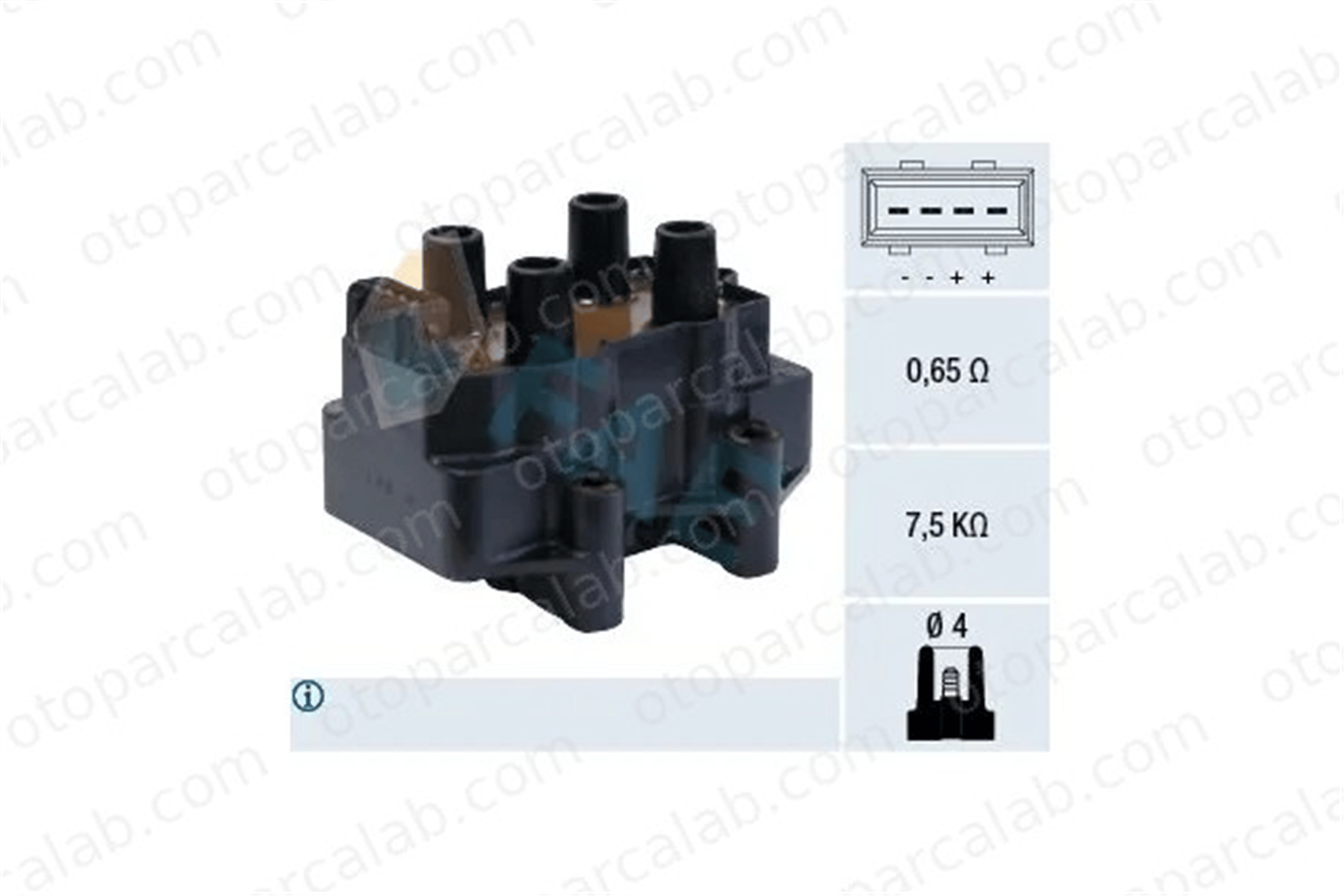 FAE 80207 Ateşleme Bobini CITROËN BX ZX 96165970 96074054