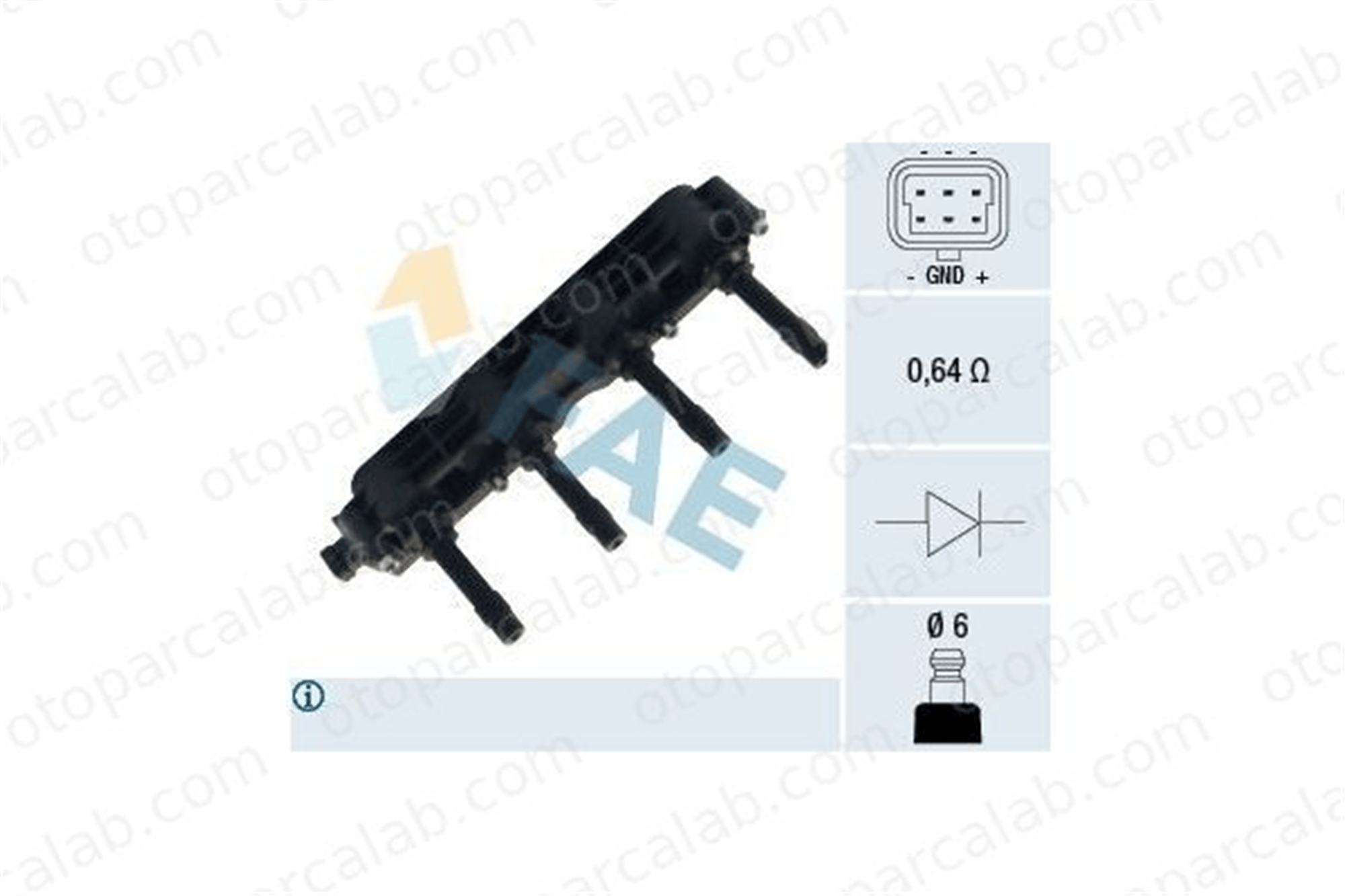 FAE 80209 Ateşleme Bobini OPEL ASTRA G Station wagon ASTRA G CLASSIC 19005212156300 7083331