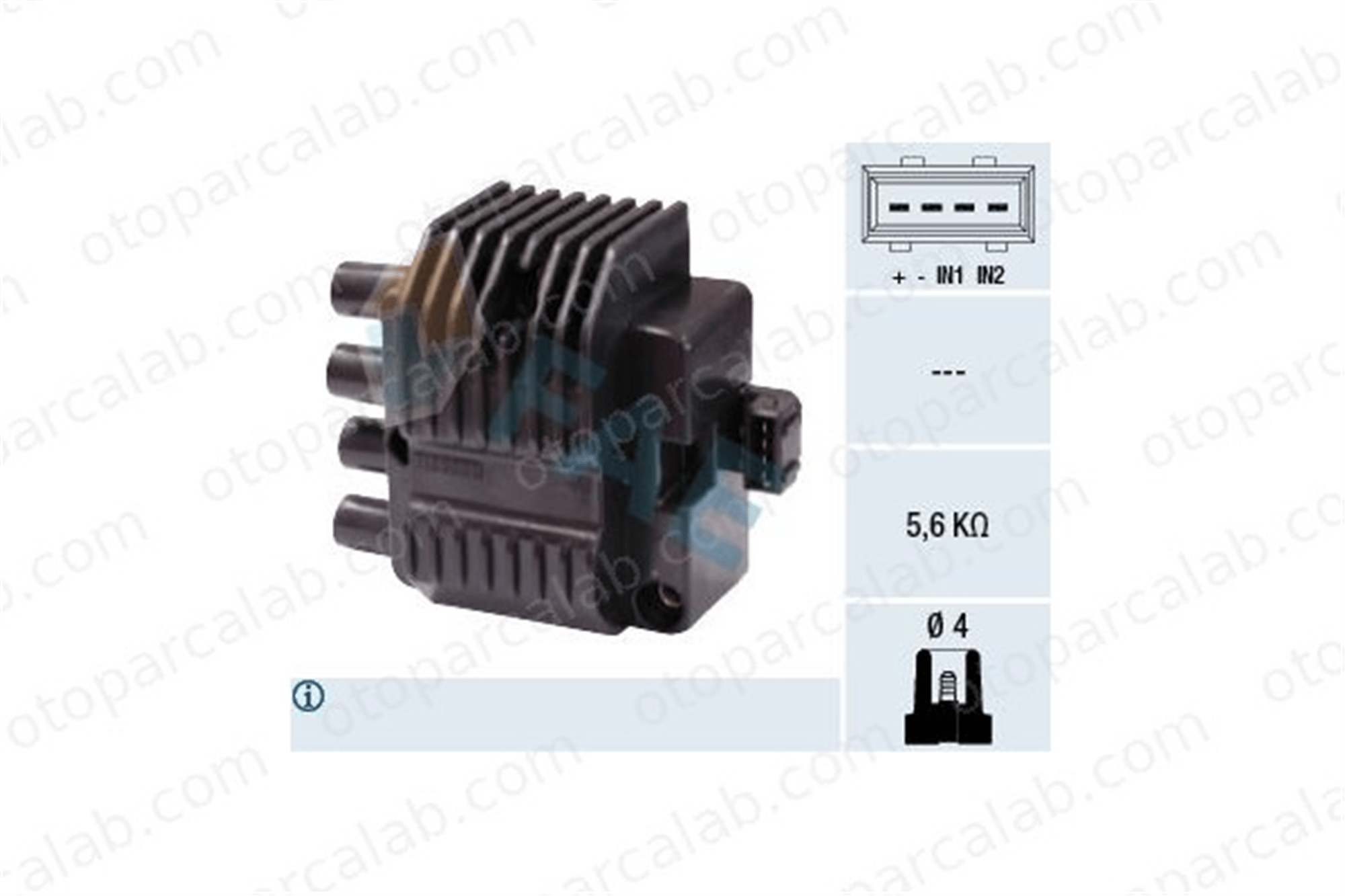 FAE 80210 Ateşleme Bobini OPEL ASTRA F Station wagon ASTRA F 1208063 46410164