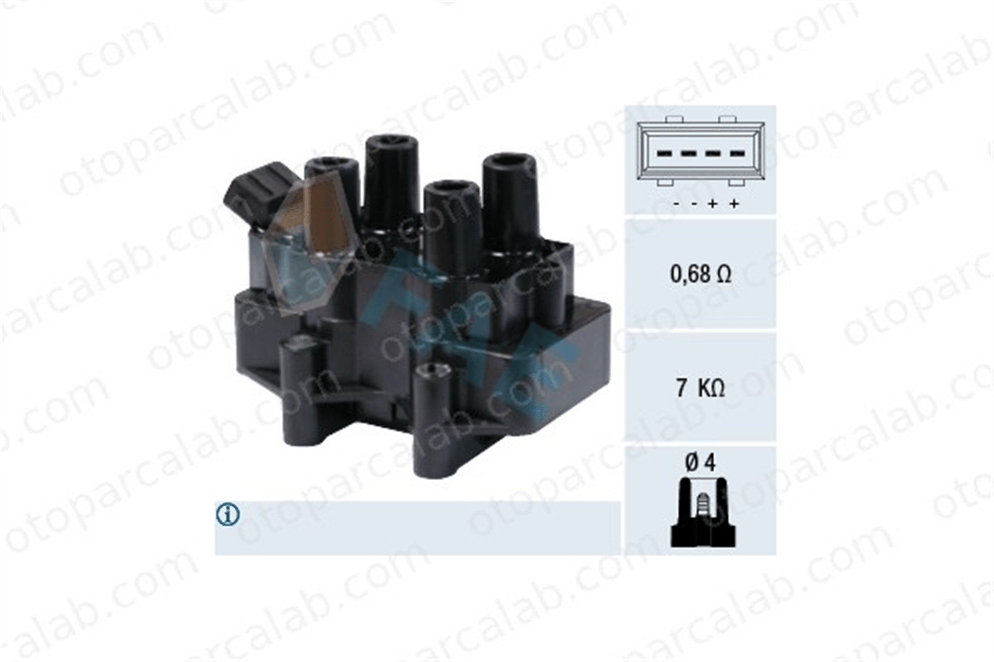 FAE 80223 Ateşleme Bobini OPEL VECTRA B Station wagon ASTRA F 1208071 90458250
