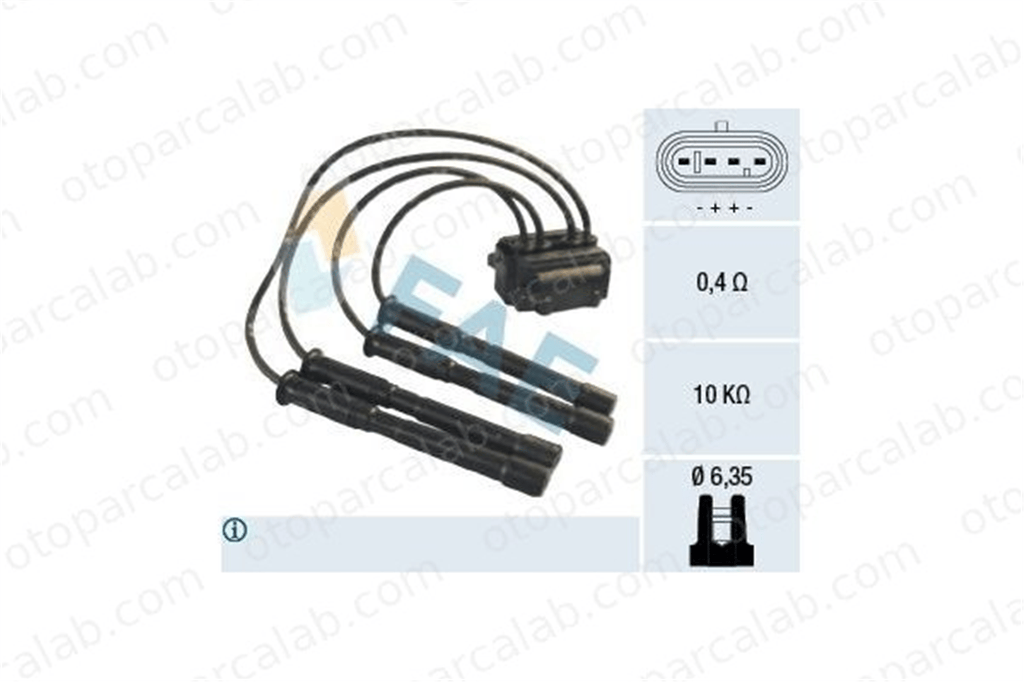 FAE 80225 Ateşleme Bobini RENAULT CLIO III CLIO III Grandtour 2244800QAF 8200360911