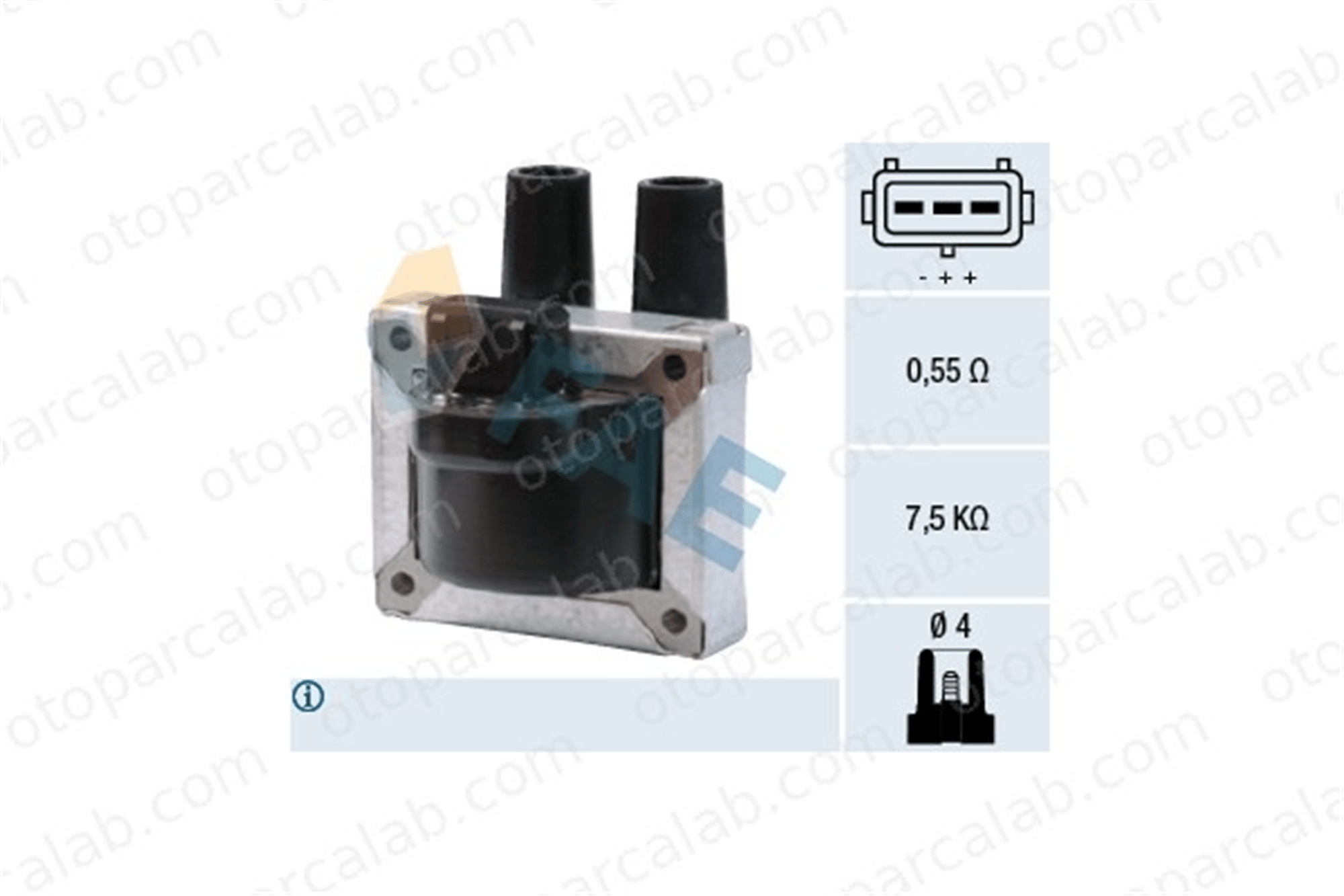 FAE 80232 Ateşleme Bobini RENAULT LAGUNA I Grandtour SEAT MARBELLA 7700107269 SE028915000B