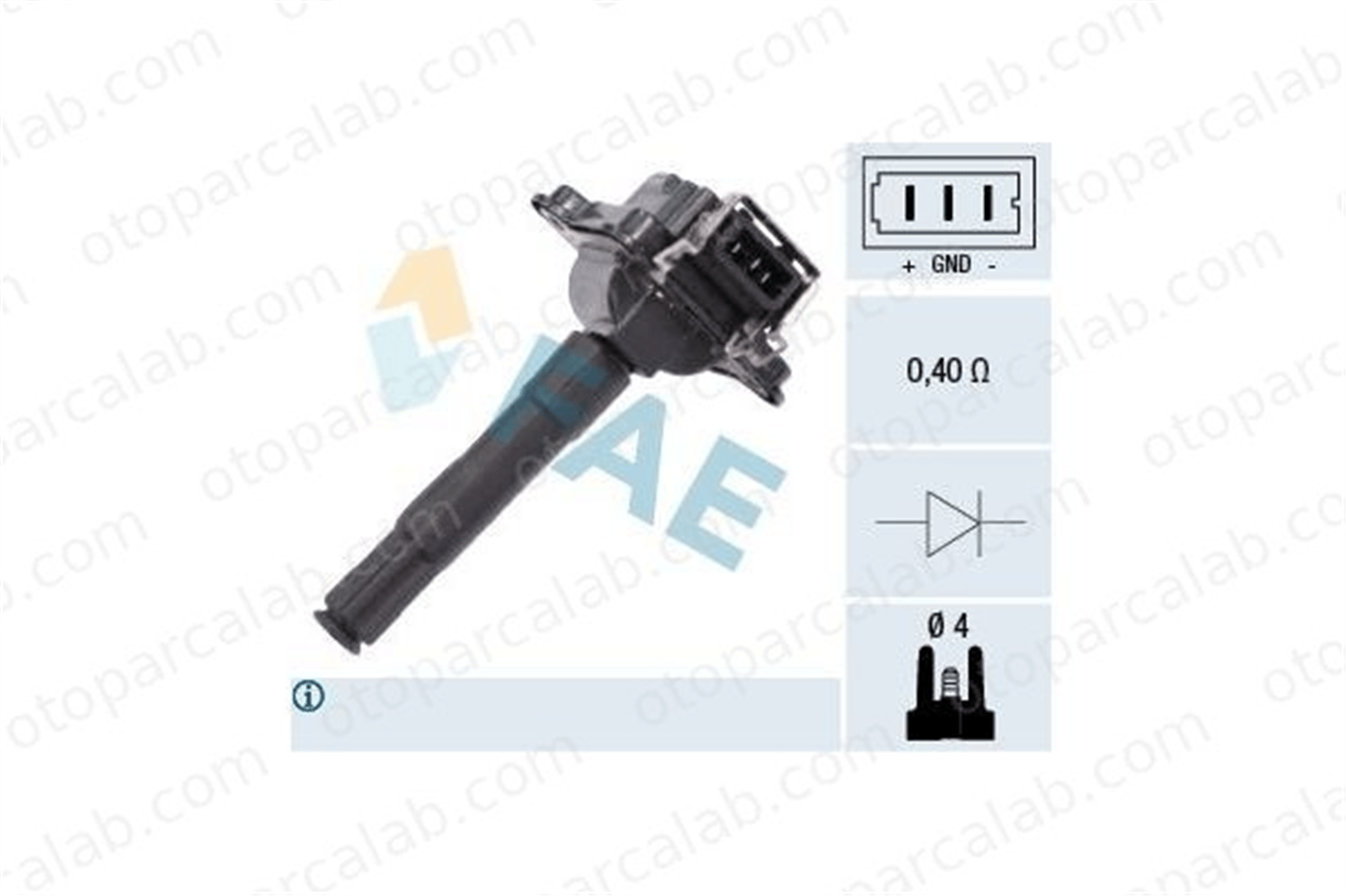 FAE 80252 Ateşleme Bobini AUDI A6 C5 Avant A6 C5 58905101 58905105