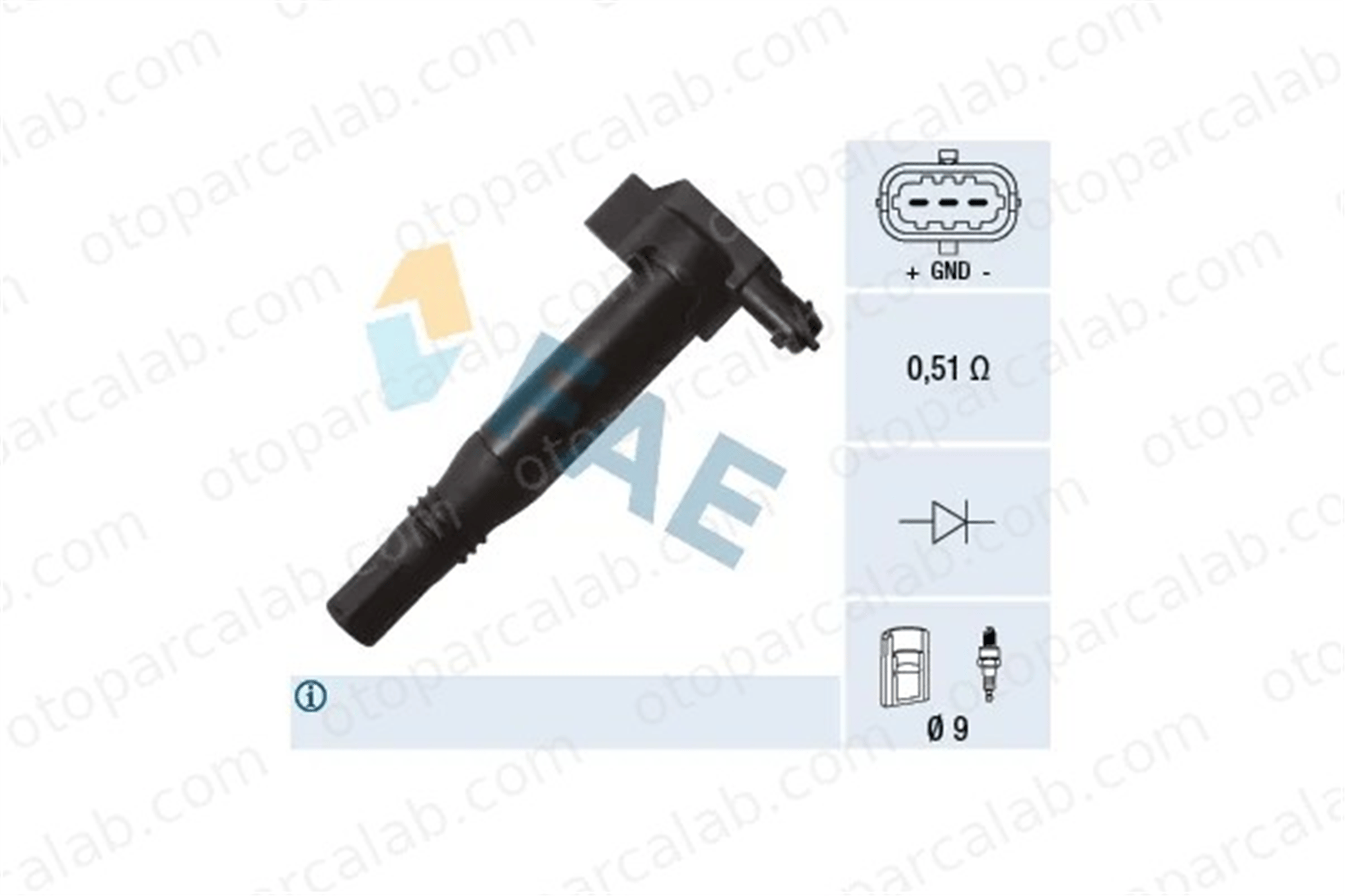 FAE 80273 Ateşleme Bobini CITROËN C3 III PEUGEOT 208 I 9671214580 134051