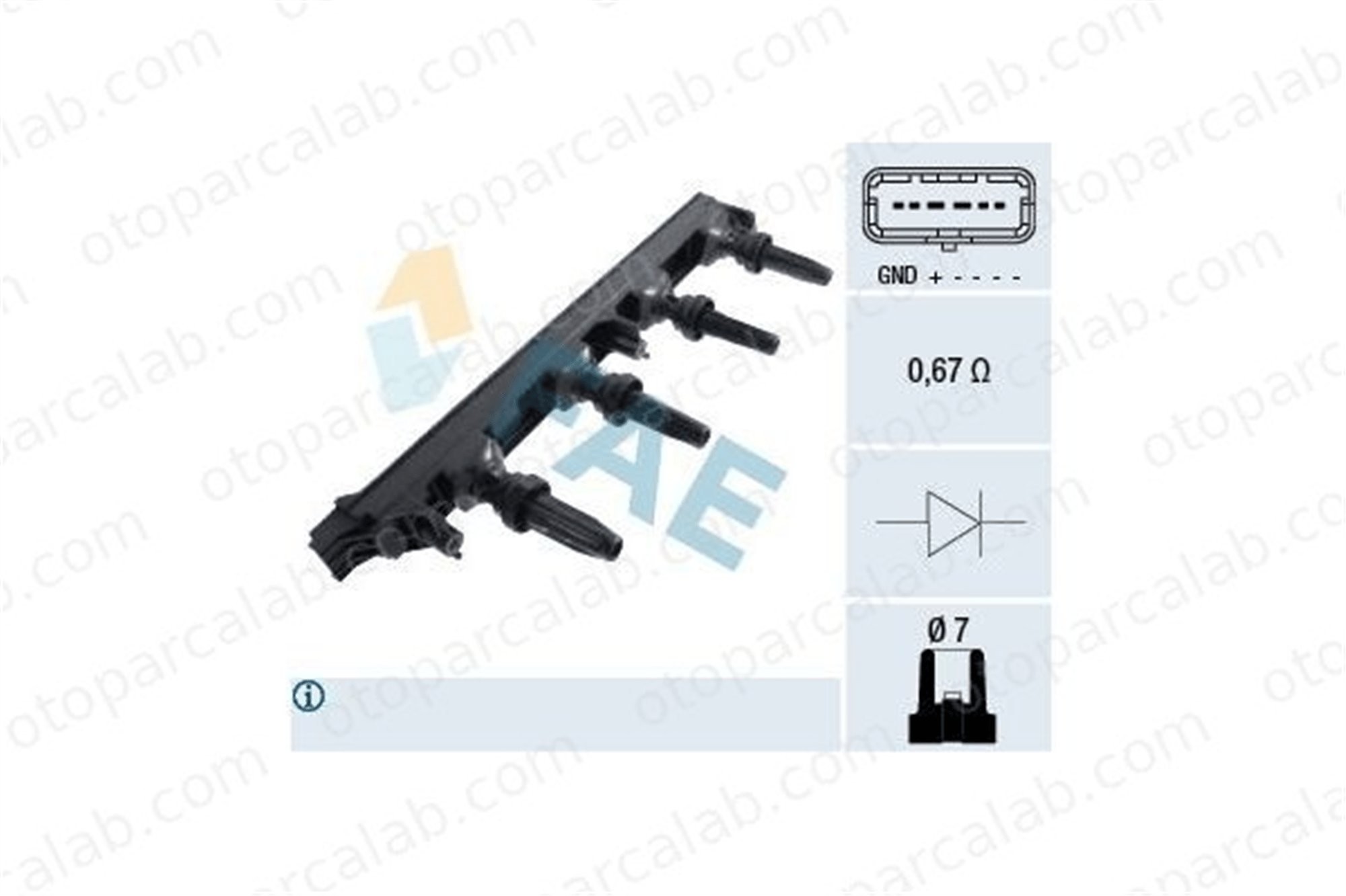 FAE 80278 Ateşleme Bobini CITROËN C4 GRAND PICASSO I C5 II Break 5970A 597087