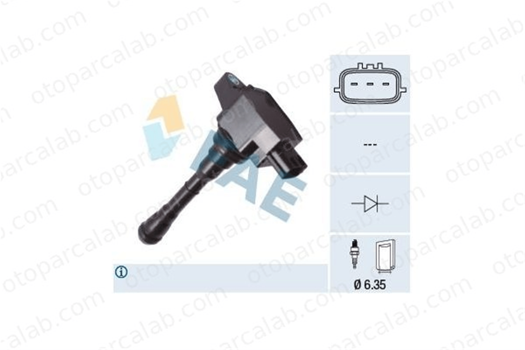 FAE 80450 Ateşleme Bobini NISSAN JUKE RENAULT MEGANE IV Hatchback 133929 2503929