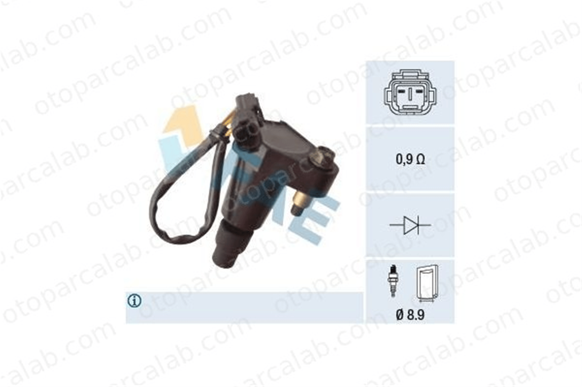 FAE 80484 Ateşleme Bobini SUBARU IMPREZA Station wagon IMPREZA Sedan 22433AA330