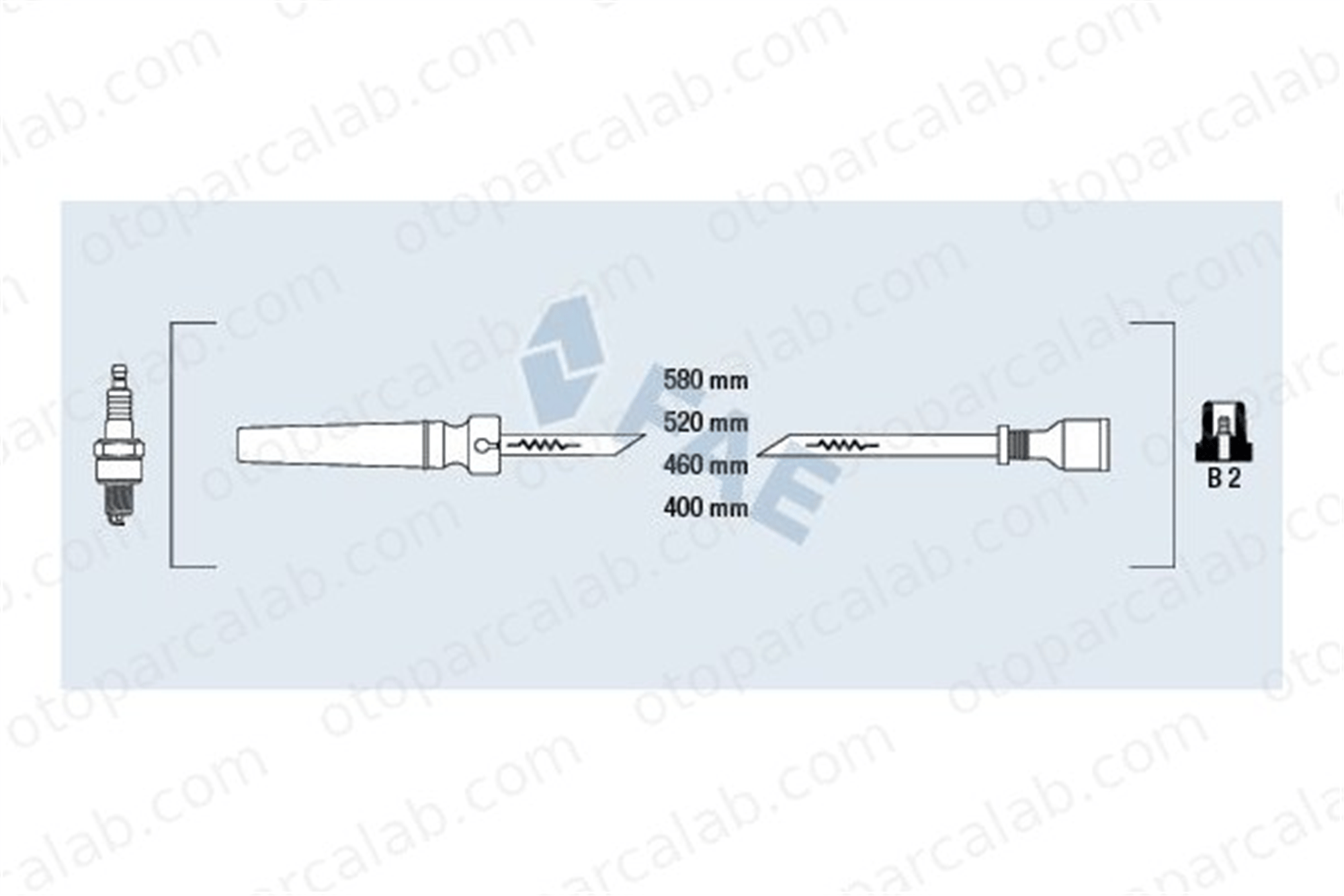 FAE 83563 Buji Kablosu CHEVROLET AVEO / KALOS Hatchback CRUZE 96450249 96497773