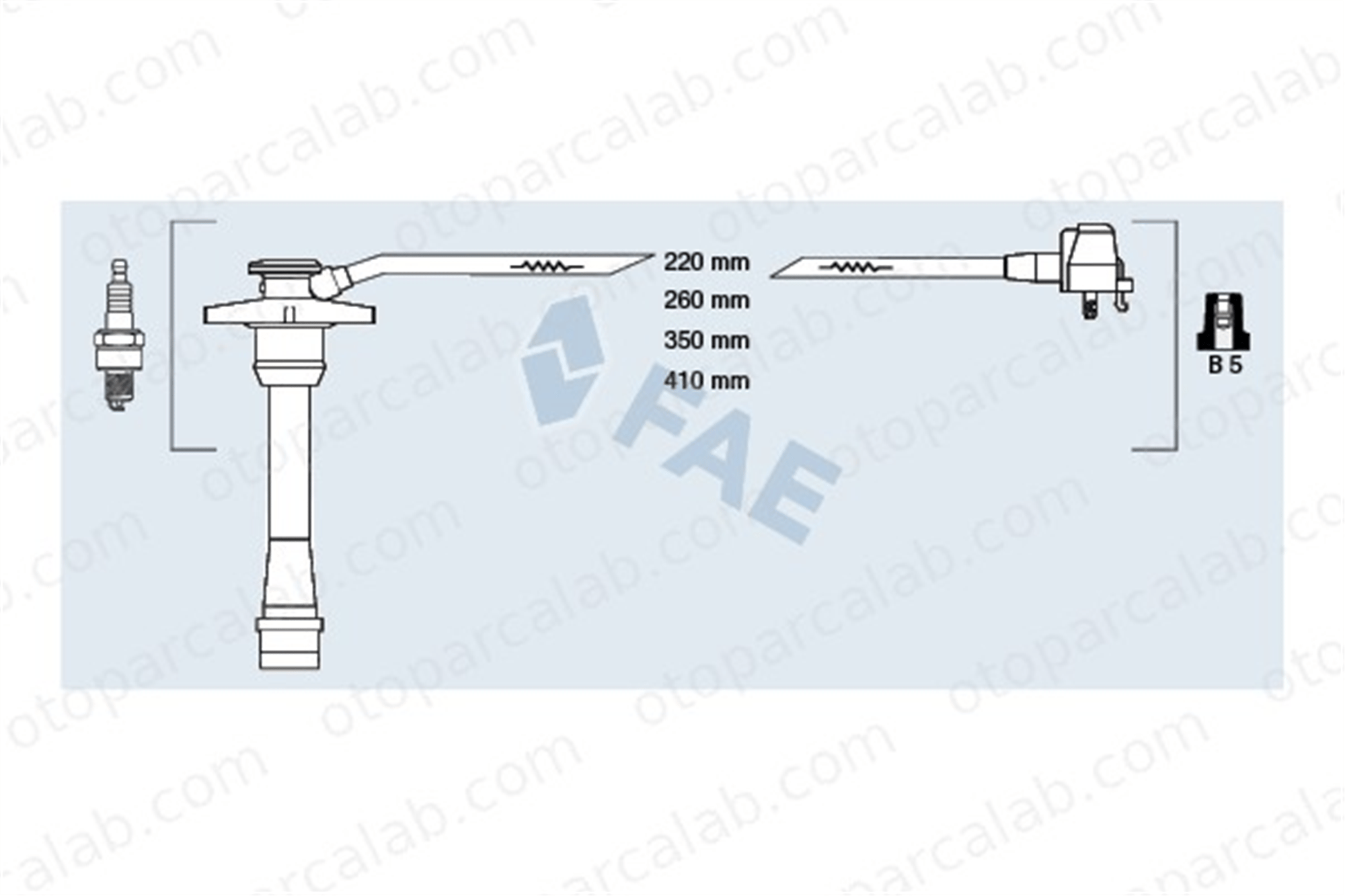 FAE 83588 Buji Kablosu TOYOTA COROLLA COROLLA Compact 9091922395