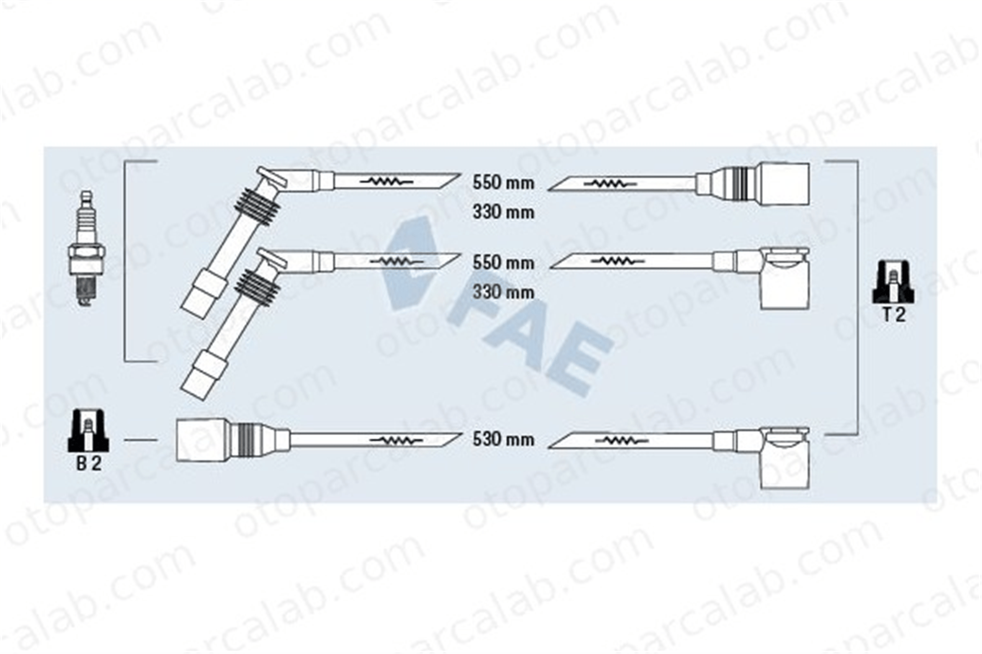 FAE 85087 Buji Kablosu OPEL VECTRA A VECTRA A Hatchback 90510854 1612611