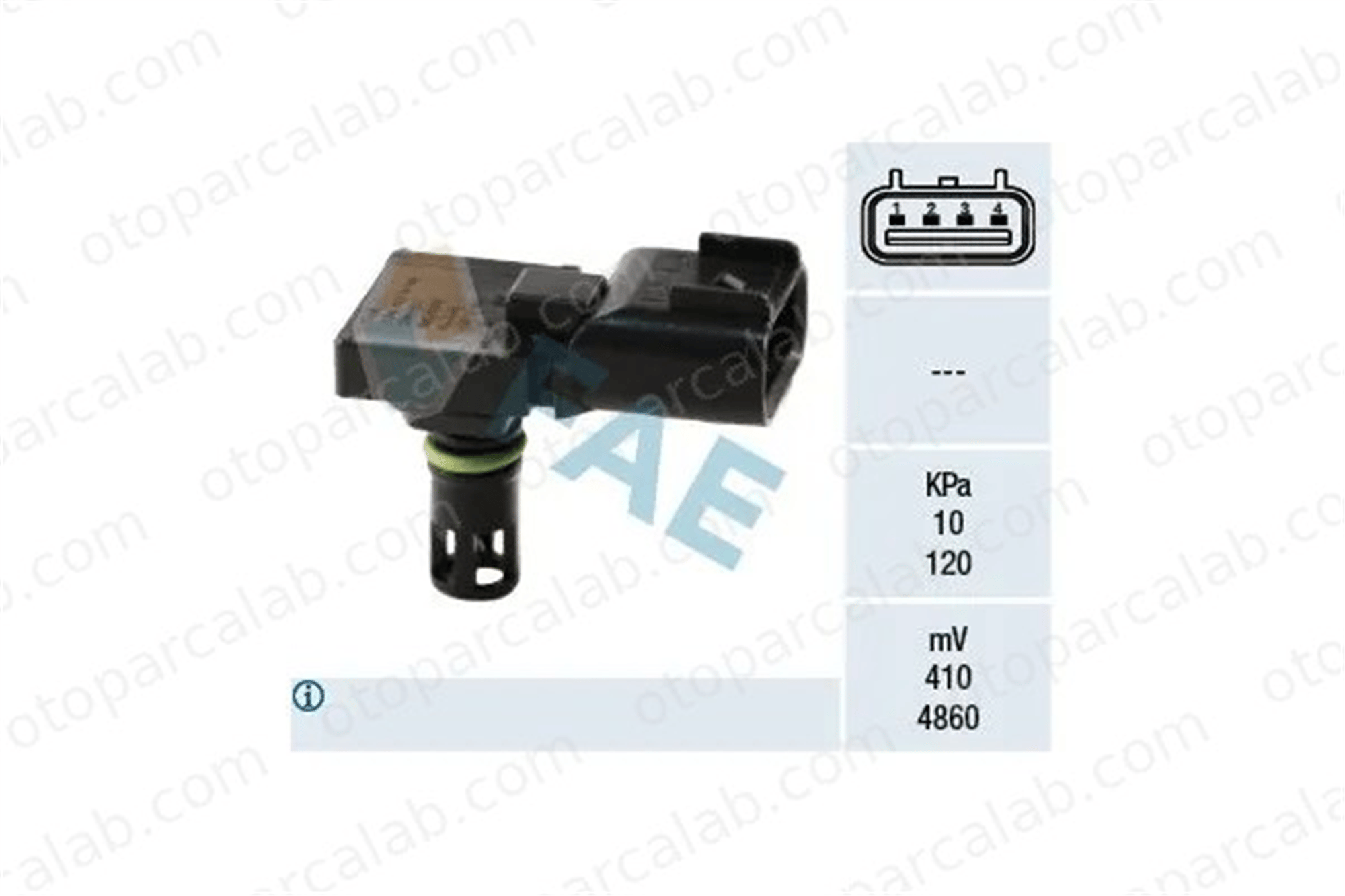 FASE 11-444-004 MAP Sensörü FORD FIESTA V FUSION 2S6A9F479BB 1141598
