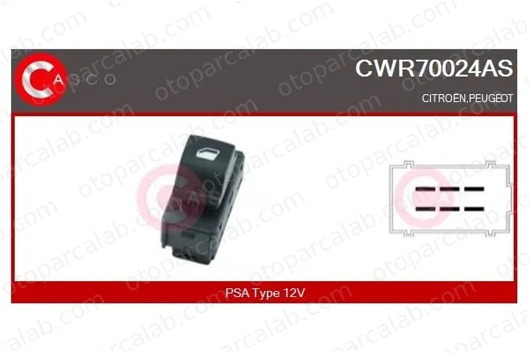 FASE 22-407-010 Cam Açma Düğmesi Ön Sağ PEUGEOT 301 CITROËN C-ELYSEE 96657927ZD