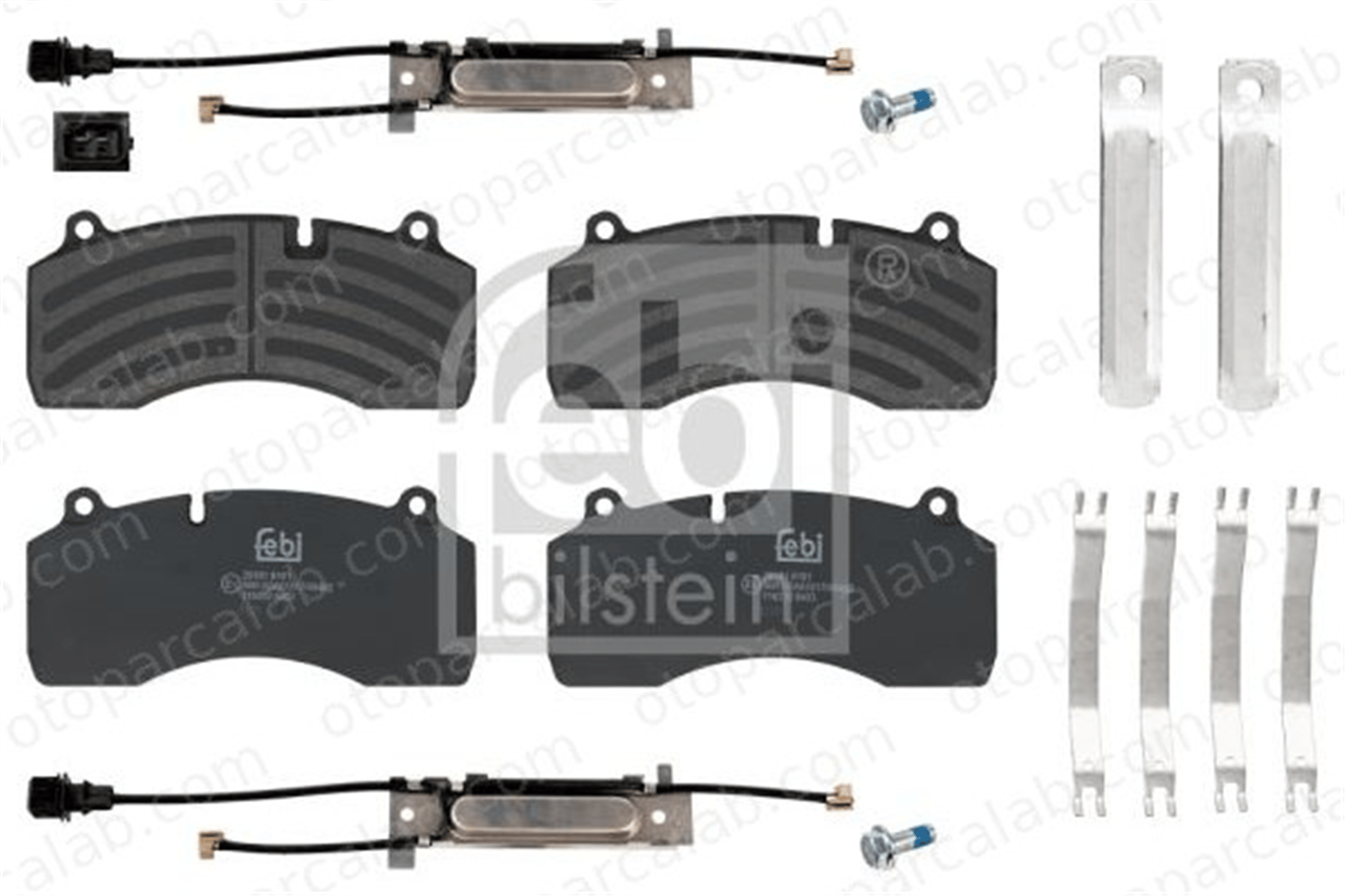 FEBI BILSTEIN 116232 Fren Disk Balata Ön RENAULT TRUCKS MIDLINER PREMIUM 2 5001866914 5010598372