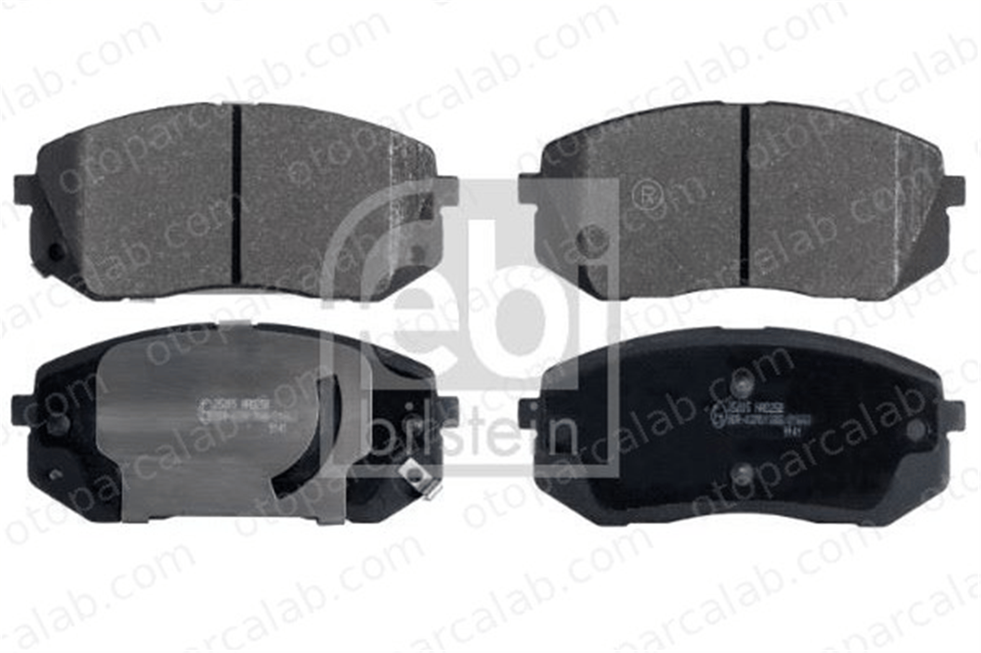 FEBI BILSTEIN 116265 Fren Disk Balata Ön HYUNDAI TUCSON KIA SPORTAGE IV 581012SA50 581013ZA10