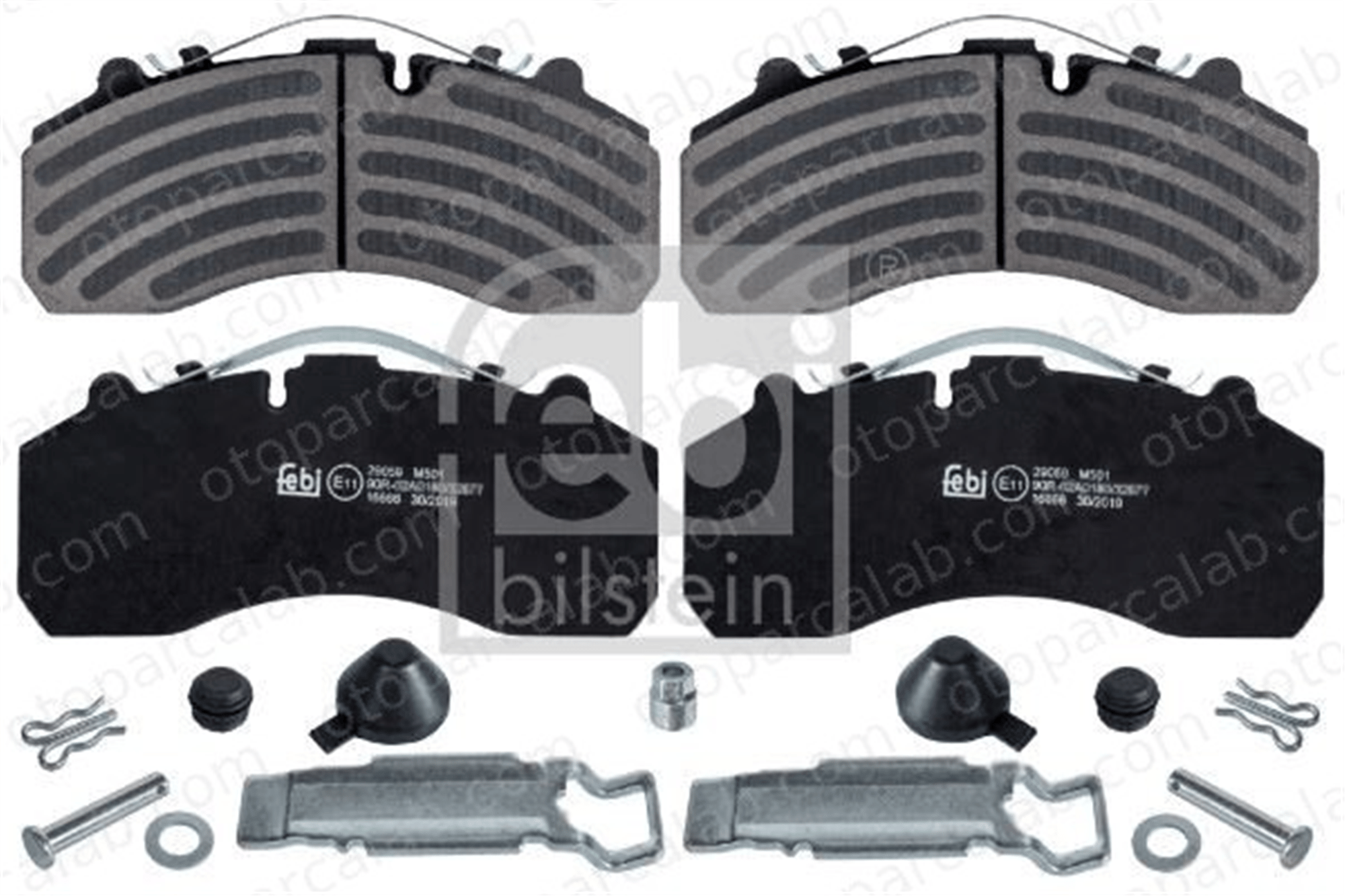 FEBI BILSTEIN 16666 Fren Disk Balata Ön MAN F90 MERCEDES-BENZ AROCS 81508205057 1439324